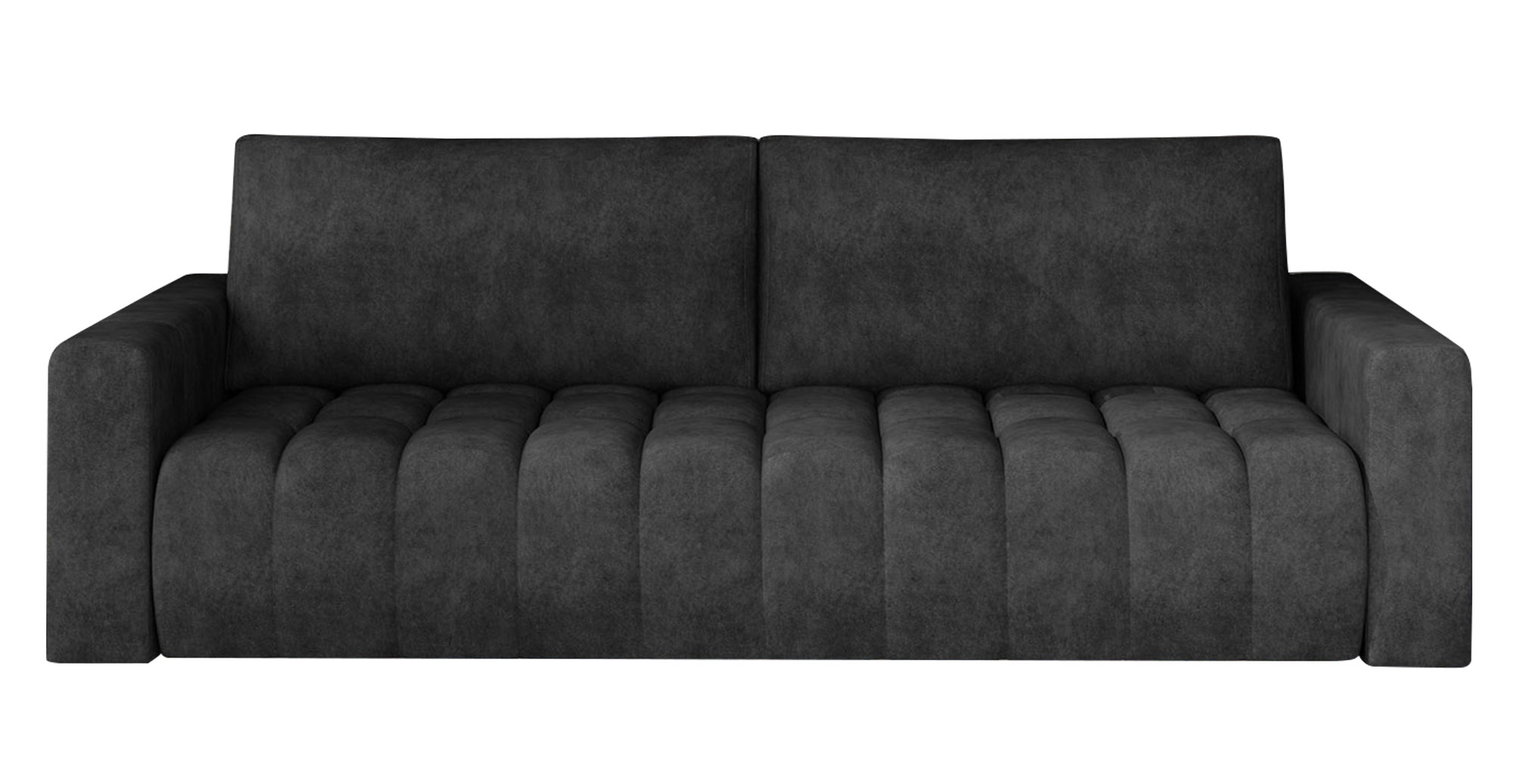 Kanapa rozkładana Spikenard 245 cm z pojemnikiem grafitowa - zdjęcie 1