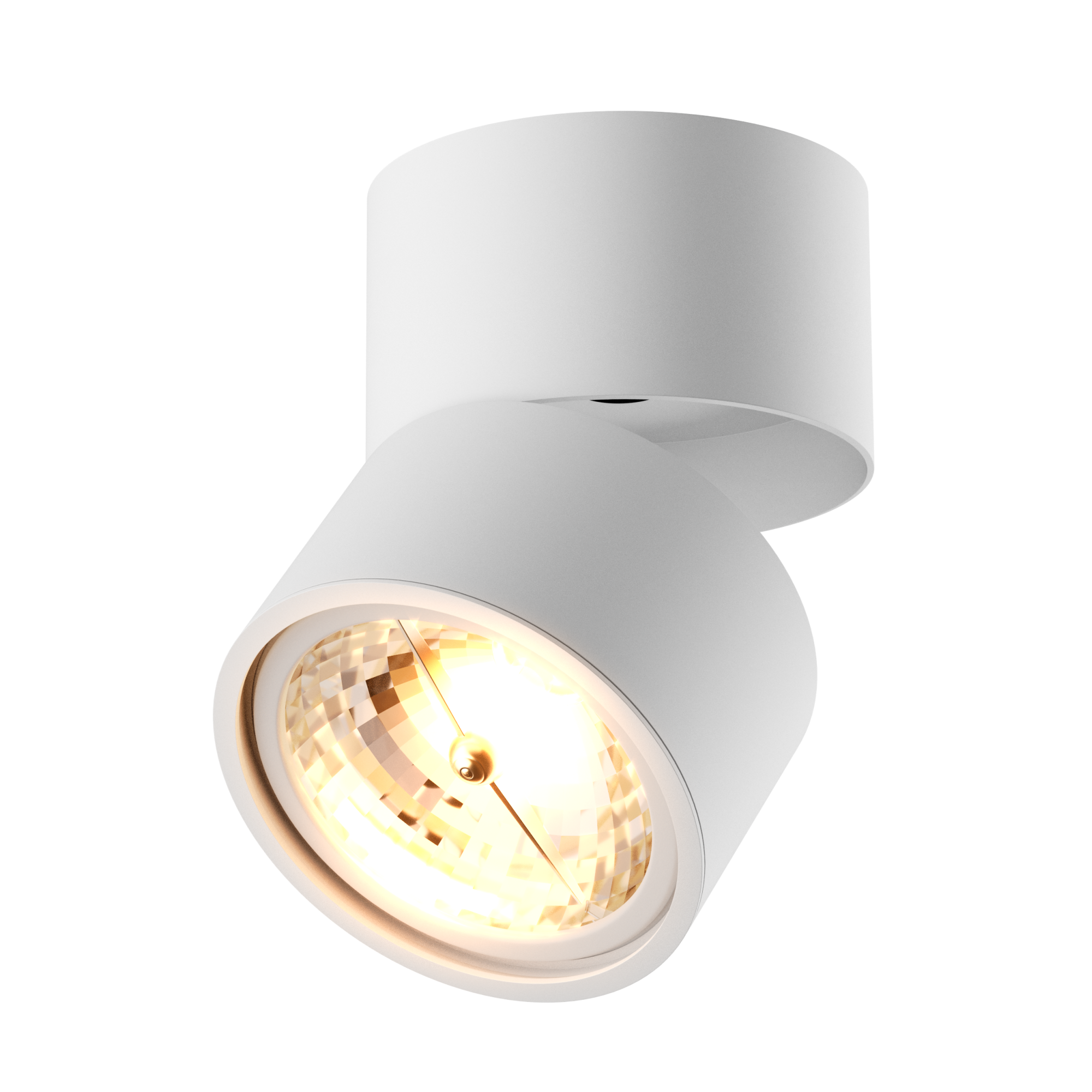 Kinkiet Darwin okrągły biały - zdjęcie 1