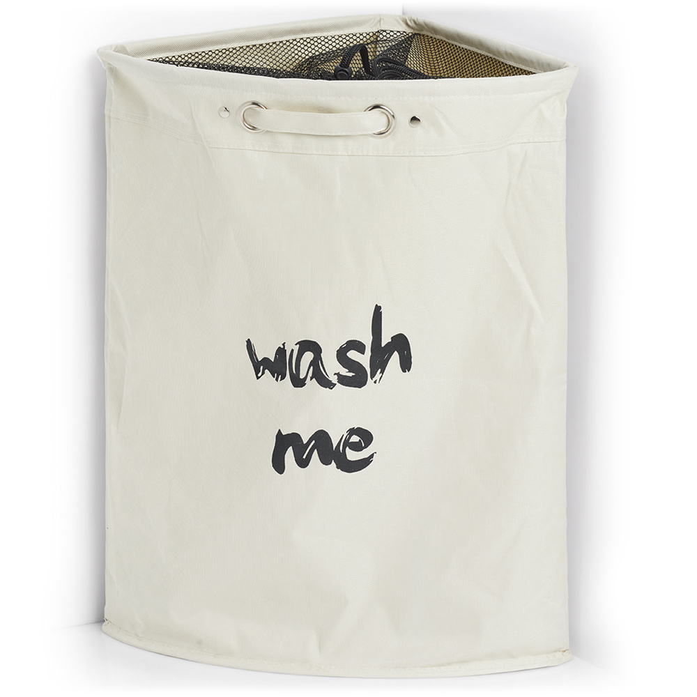 Kosz materiałowy na pranie Kidero beżowy - zdjęcie 1