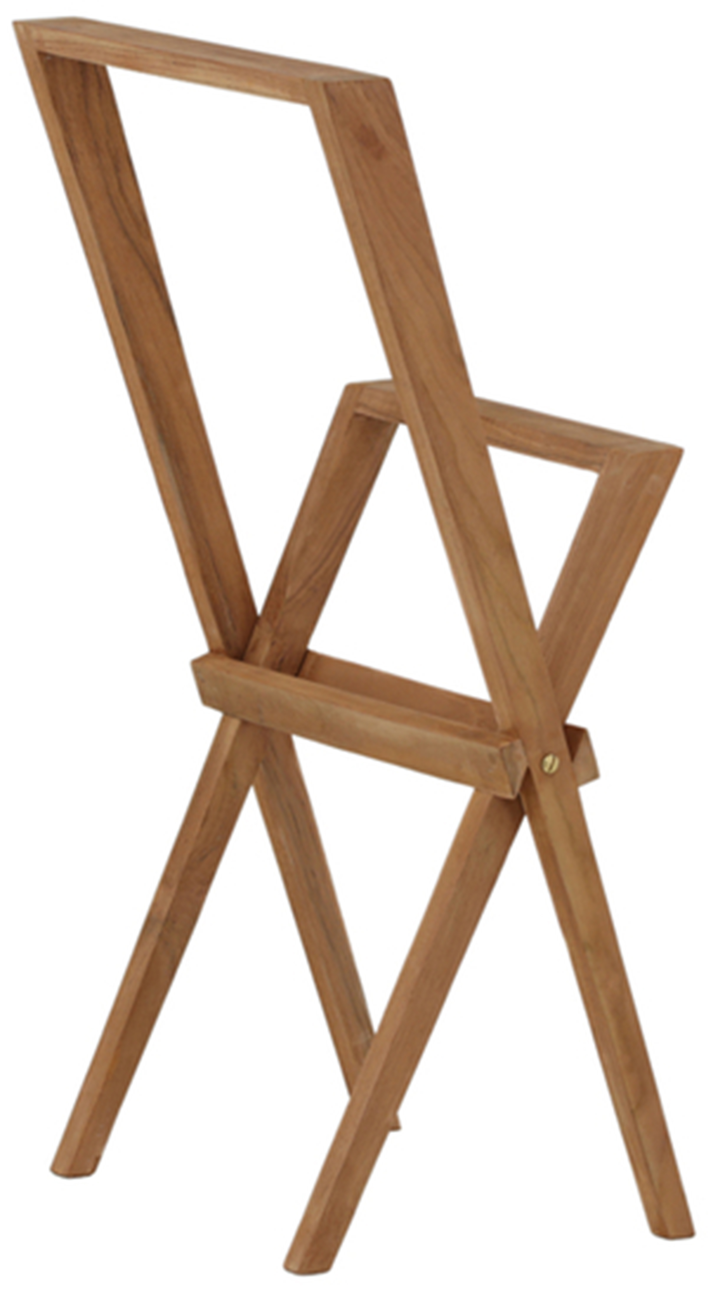 Wieszak stojący na ręczniki Koyoo drewno tekowe - zdjęcie 1