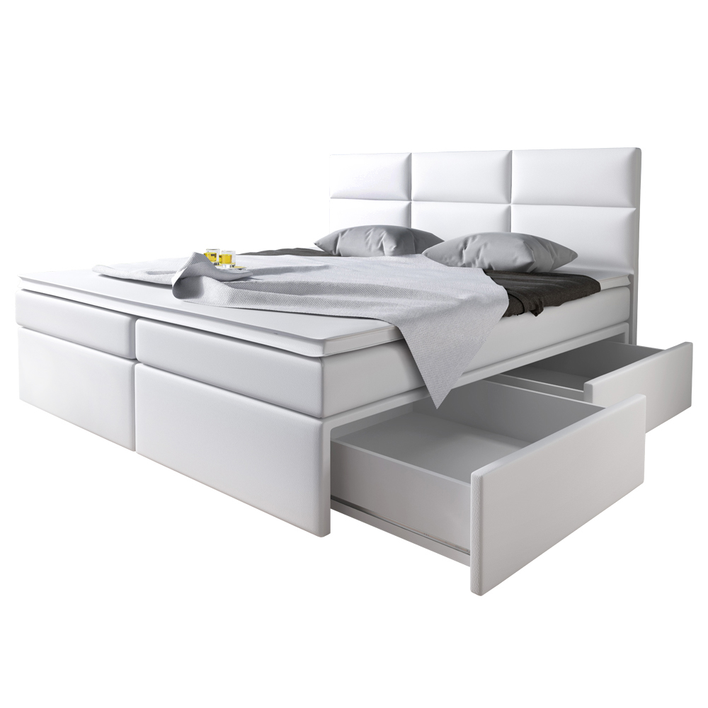 Łóżko kontynentalne Seamus z szufladami - zdjęcie 1