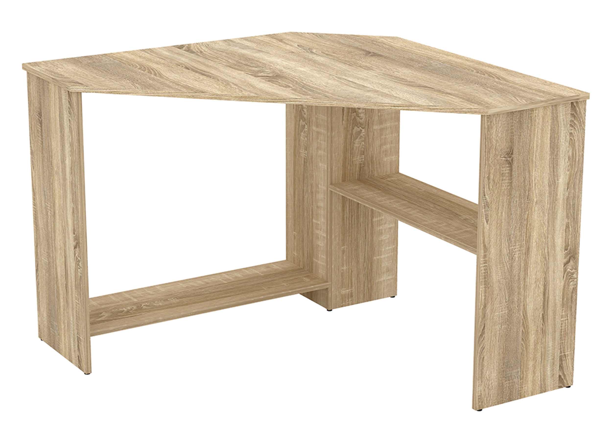 Biurko narożne Salran 80x80 cm dąb sonoma - zdjęcie 1