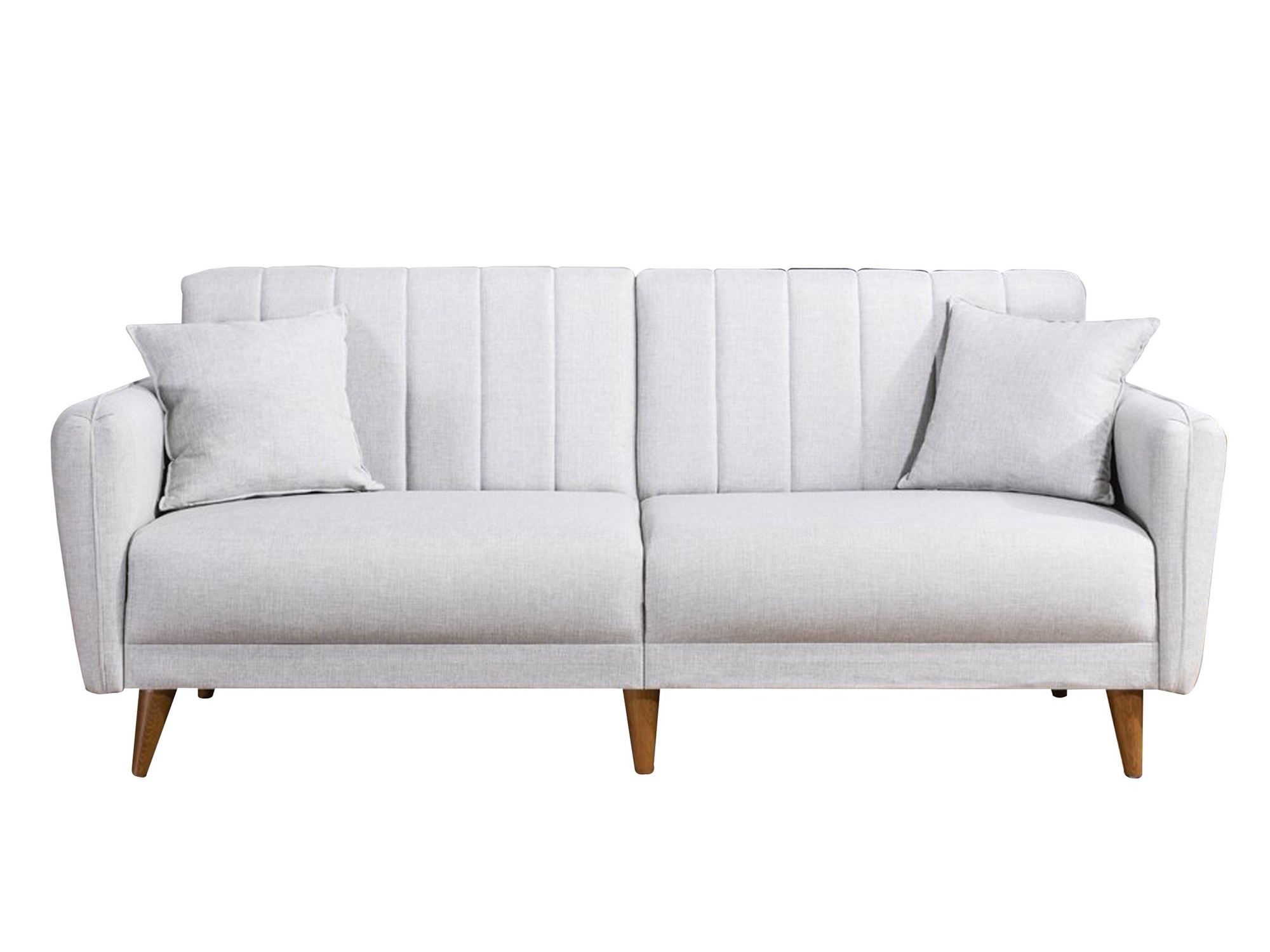 Kanapa rozkładana trzyosobowa Rallion kremowa - zdjęcie 1