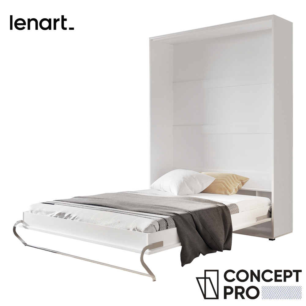 Półkotapczan pionowy Concept Pro 120x200 cm Biały / Biały połysk  - zdjęcie 1