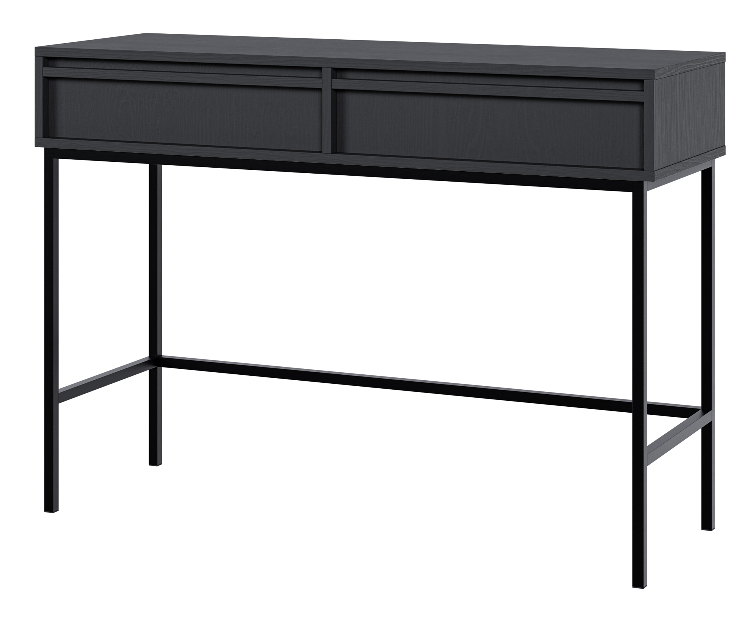 Toaletka Evo z szufladami i stelażem 110 cm Czarna - zdjęcie 1