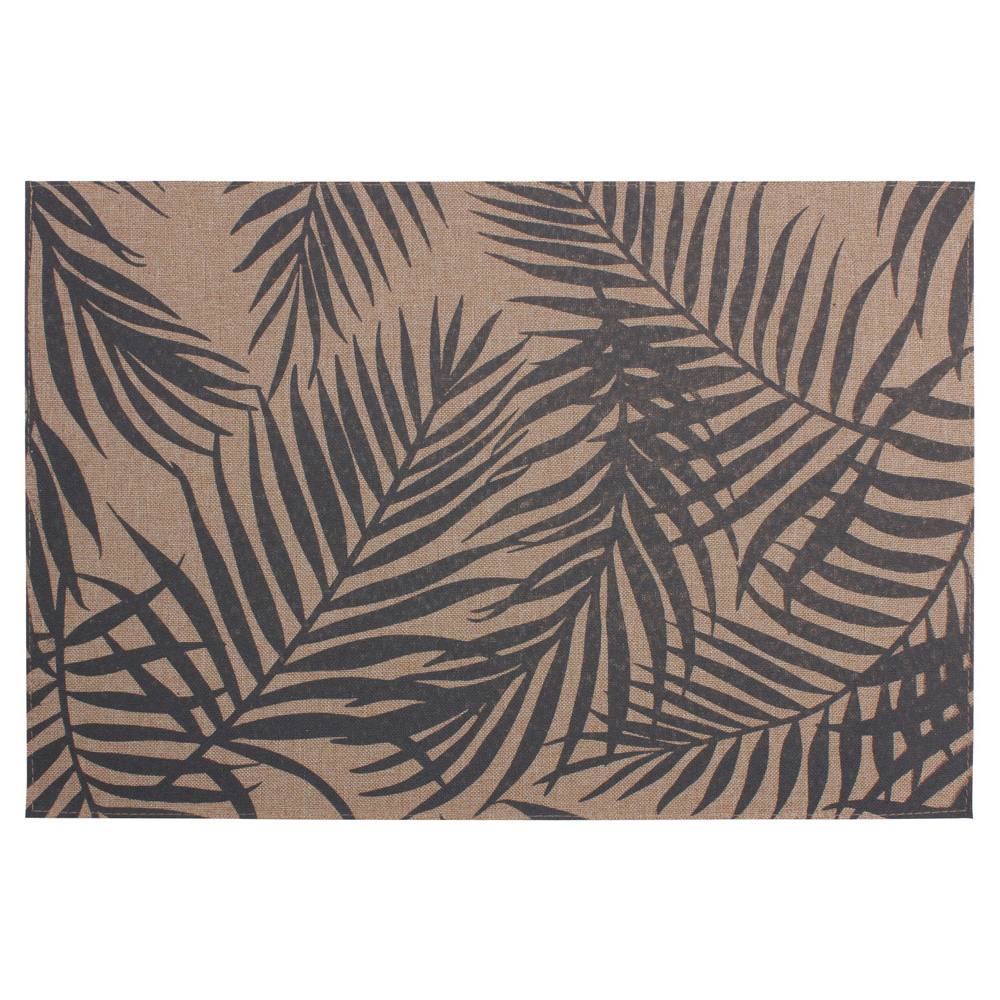 Podkładka pod talerz Puderrosa 45x30 cm w szare liście - zdjęcie 1