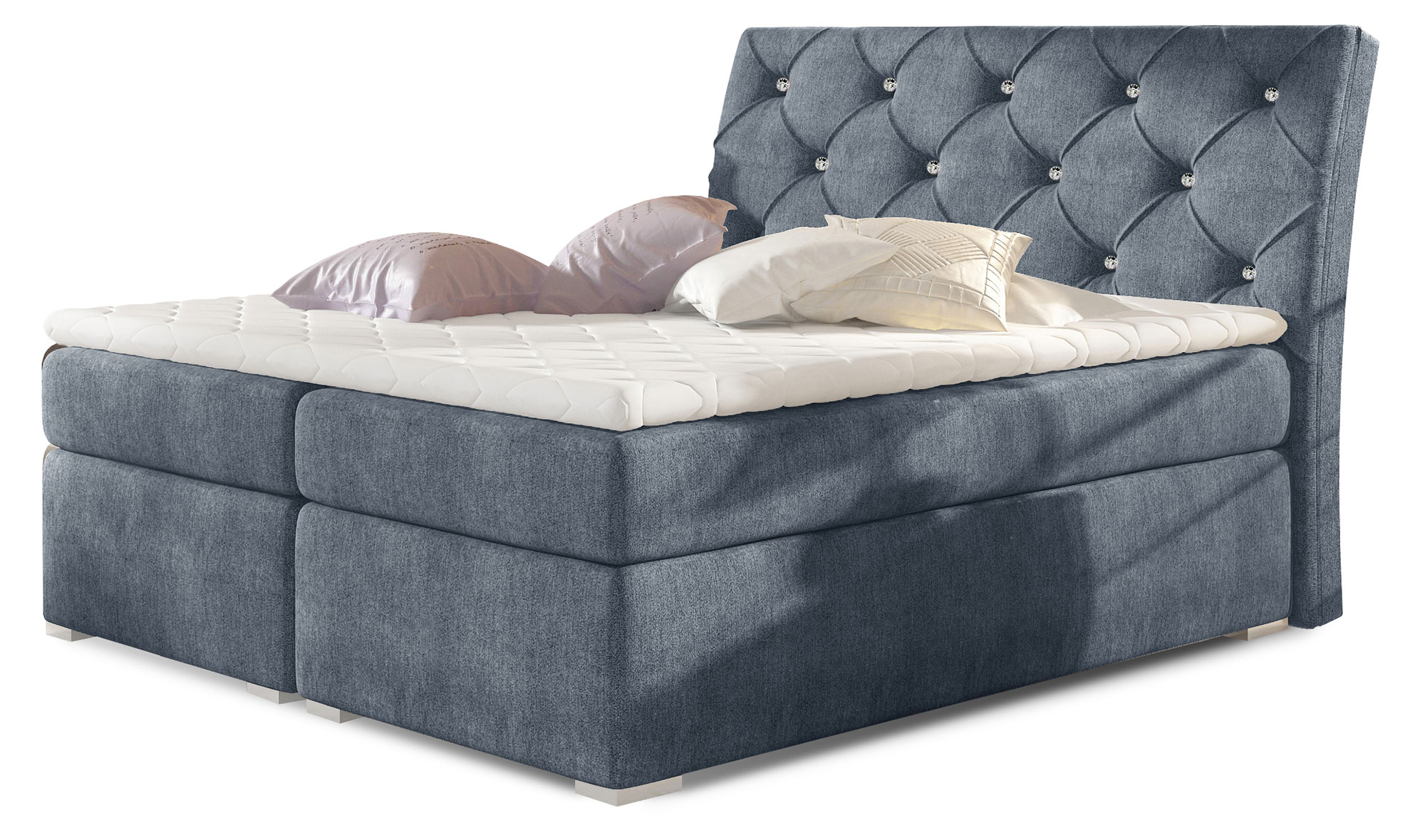 Narożnik z funkcją spania Alto L-kształtny z pojemnikiem ziemnoszary boucle uniwersalny