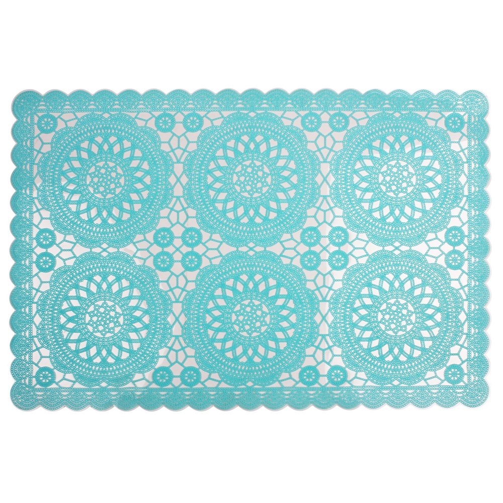 Podkładka pod talerz Makako 44,5x30 cm turkusowa - zdjęcie 1