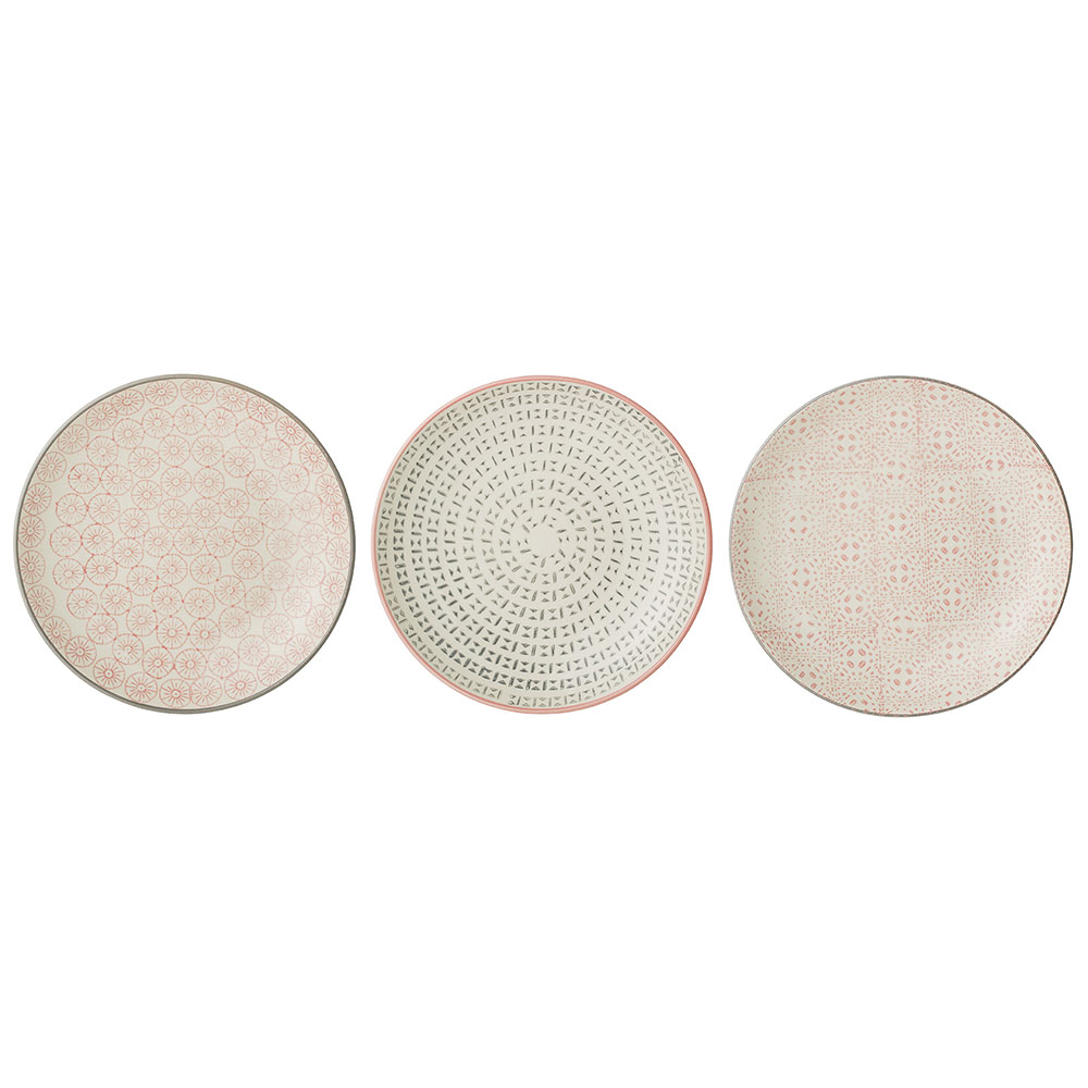 Talerz Nekor z kamionki średnica 16 cm zestaw 3 sztuk - zdjęcie 1