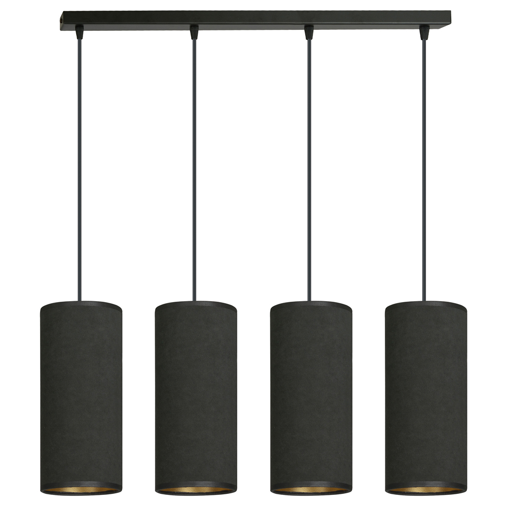 Lampa wisząca Bonett x4 65 cm czarna - zdjęcie 1