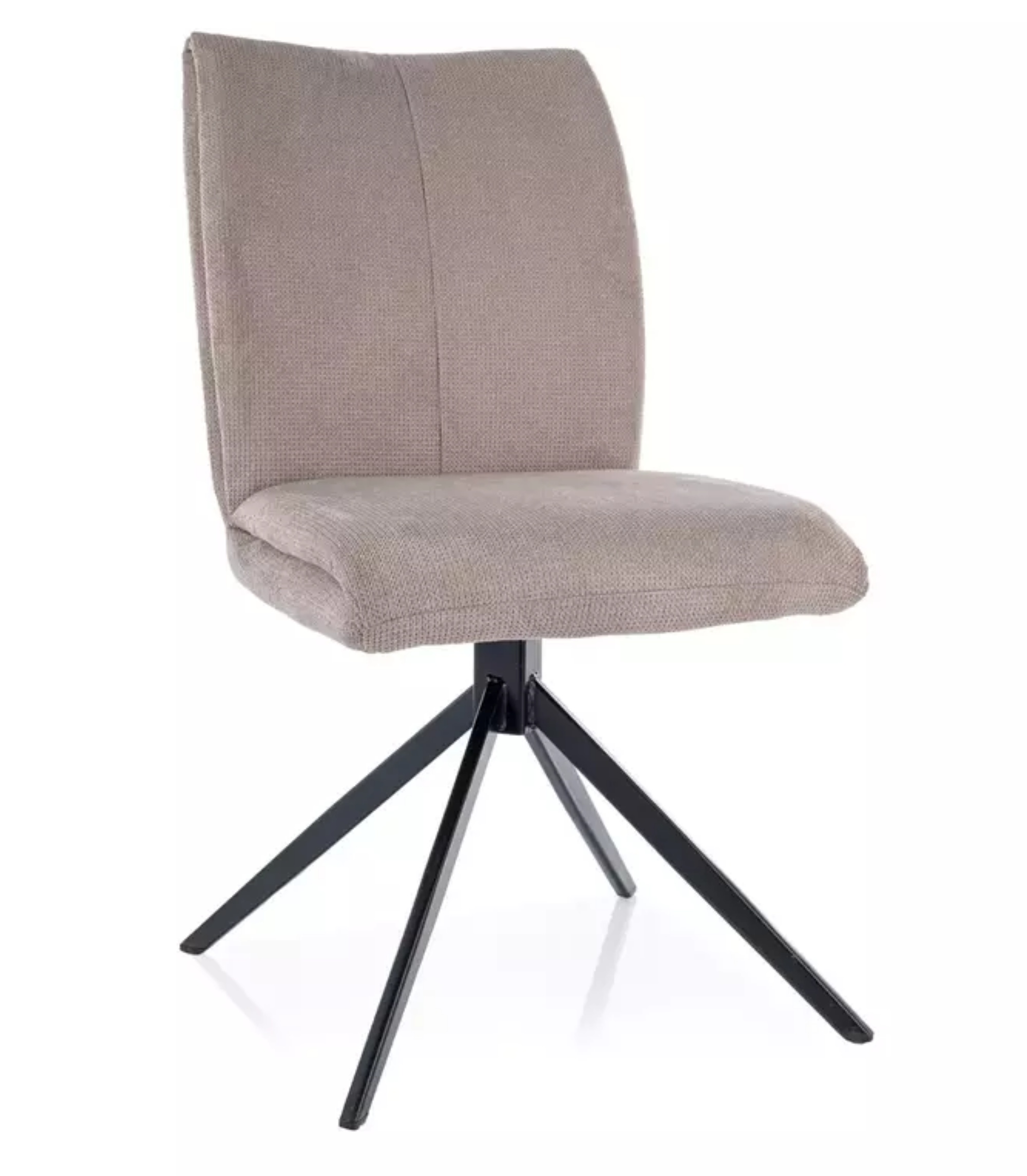 Krzesło tapicerowane Coco obrotowe beżowe - zdjęcie 1