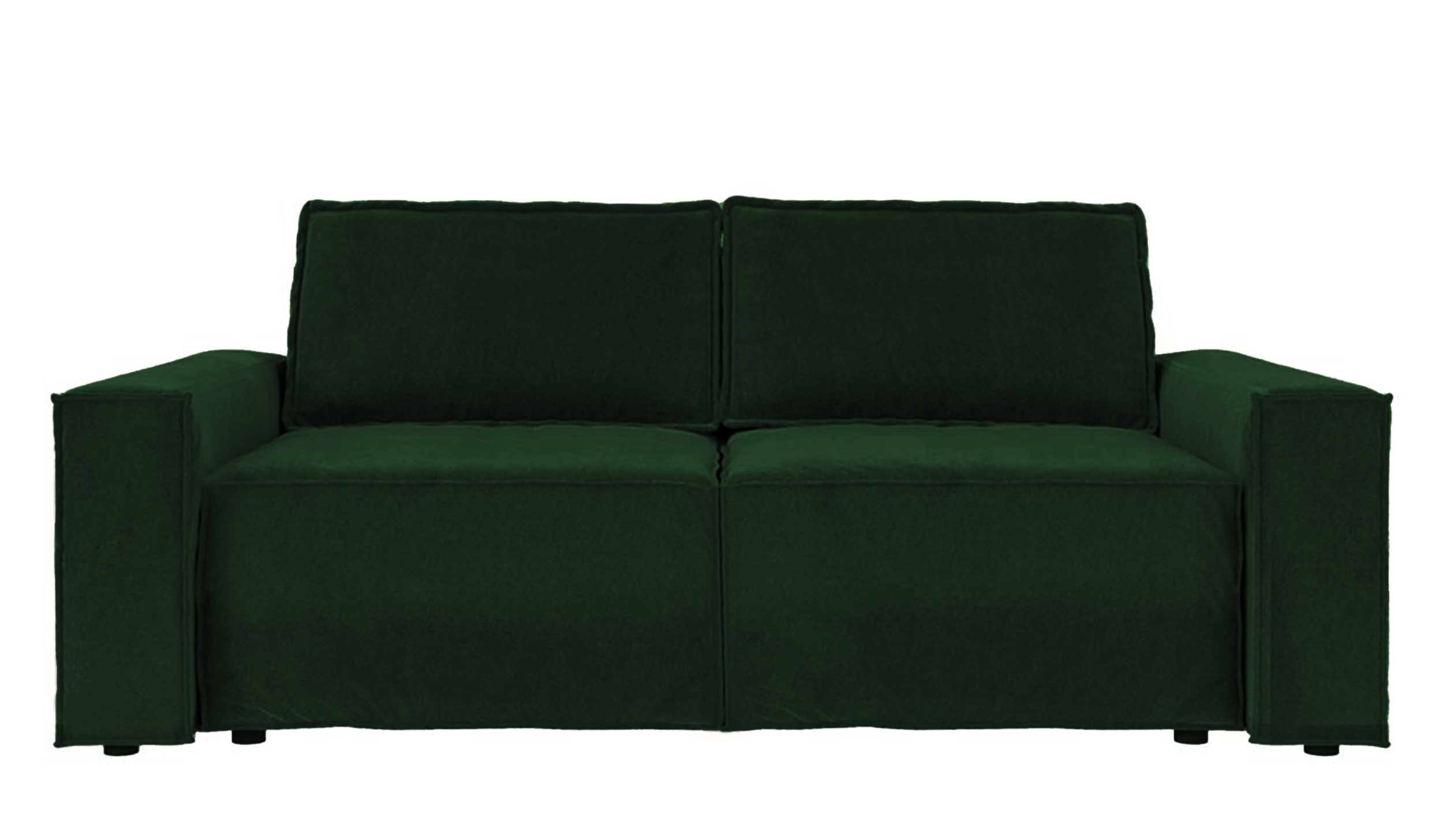 Kanapa rozkładana trzyosobowa Copertino zielona welur hydrofobowy - zdjęcie 3