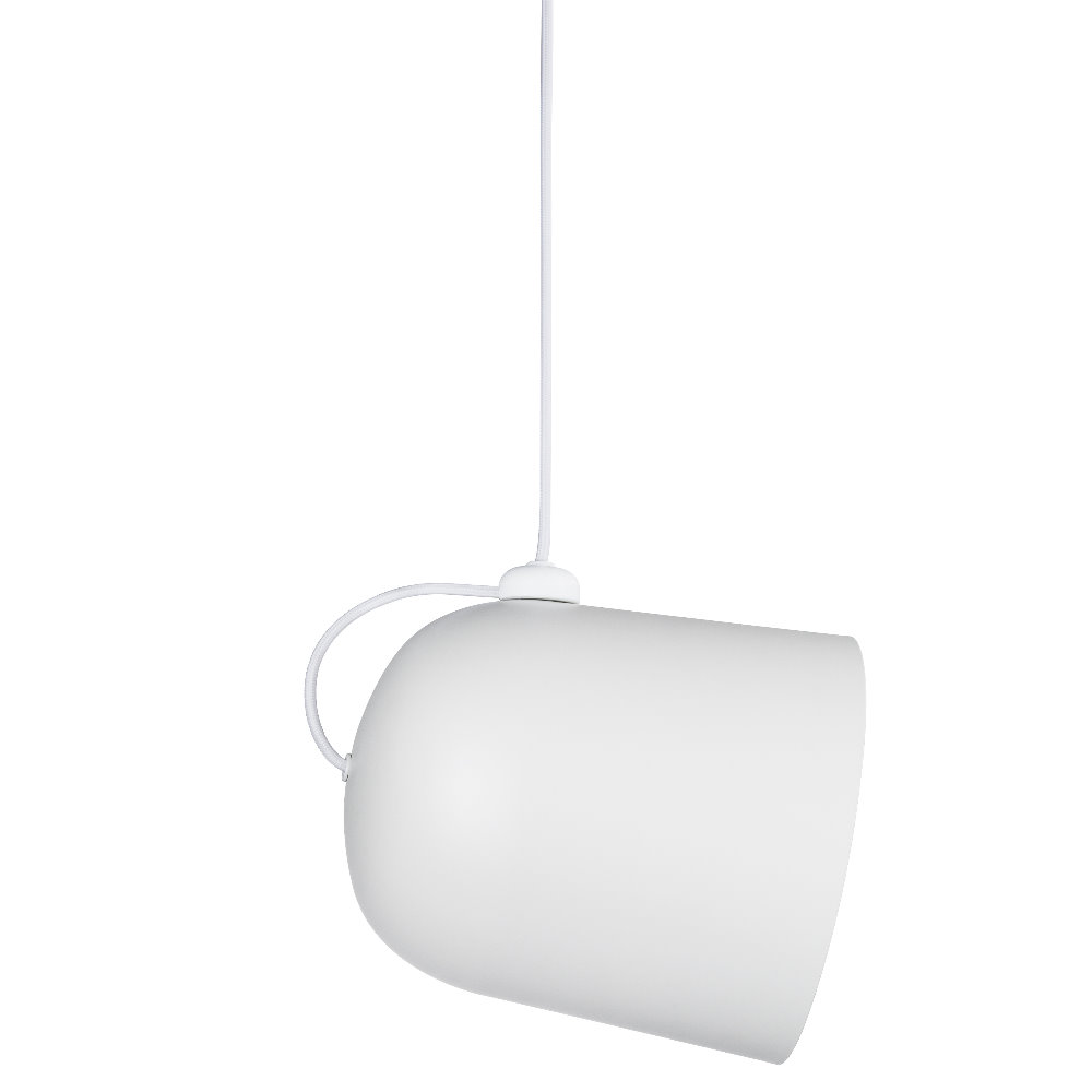 Lampa wisząca Angle 31,5 cm biały metalowy klosz - zdjęcie 1