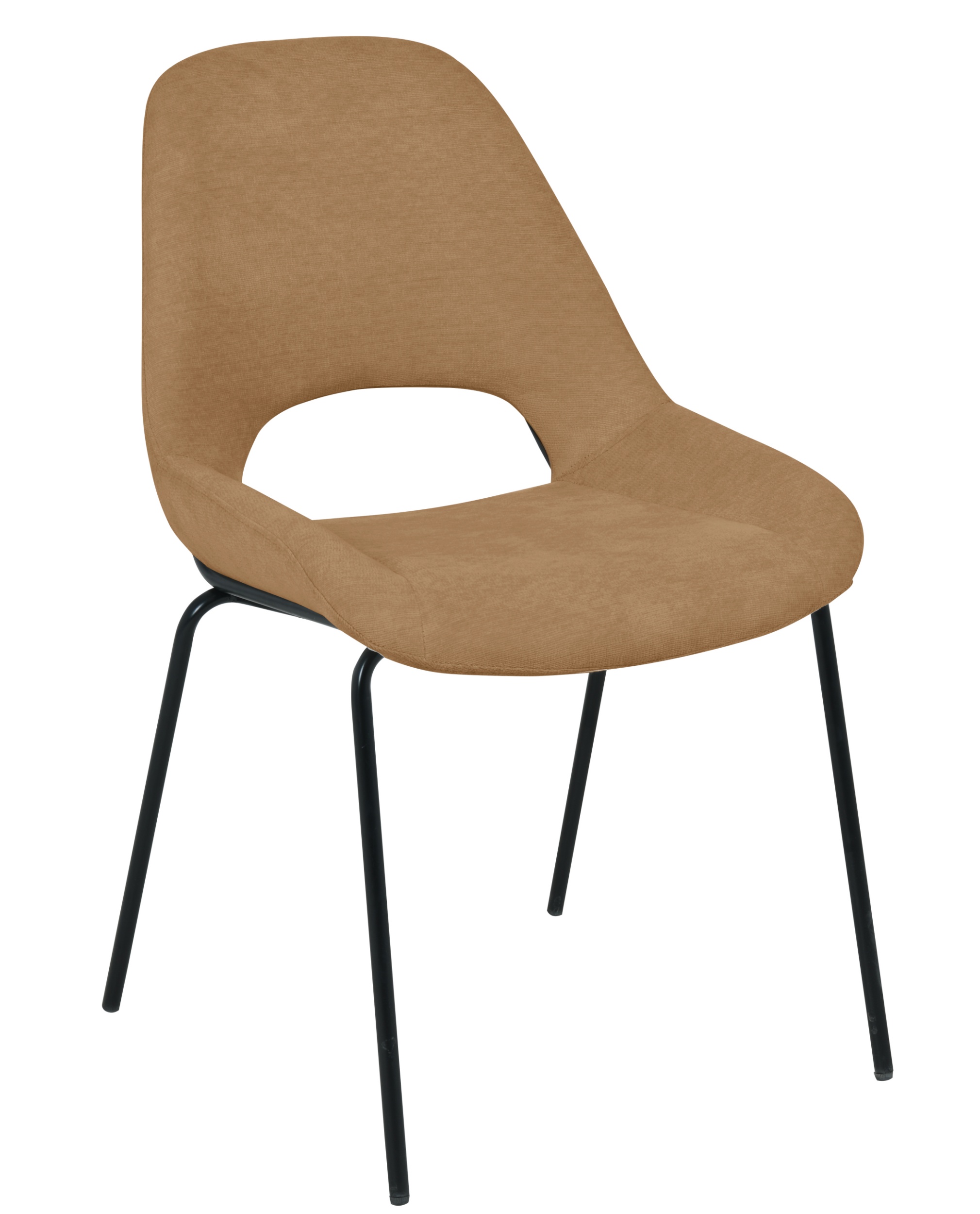 Krzesło tapicerowane Secribed miedziane - zdjęcie 1