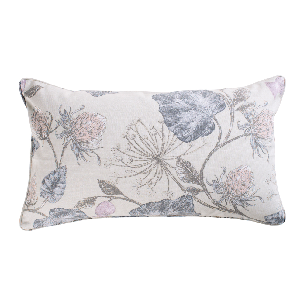 Poduszka dekoracyjna Macnal 30x50 cm kremowa z wzorem - zdjęcie 1