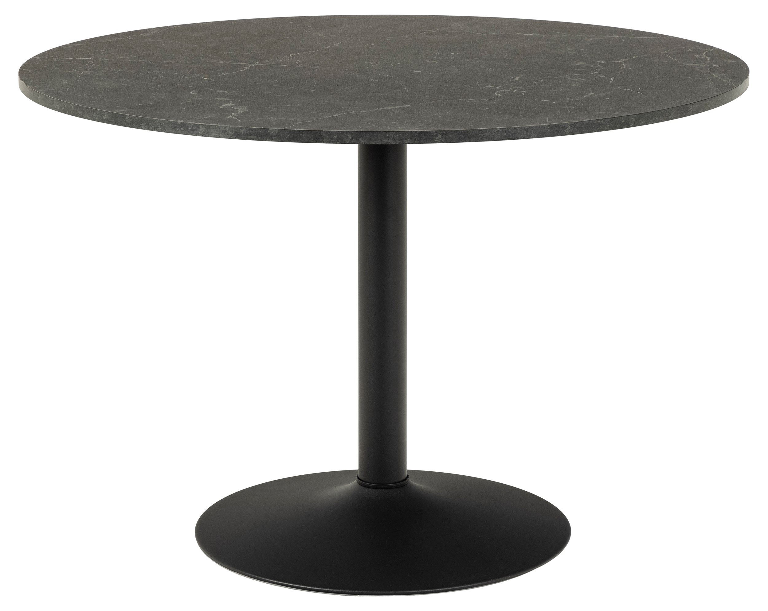 Stół do jadalni okrągły Balsamita średnica 110 cm czarny - zdjęcie 1