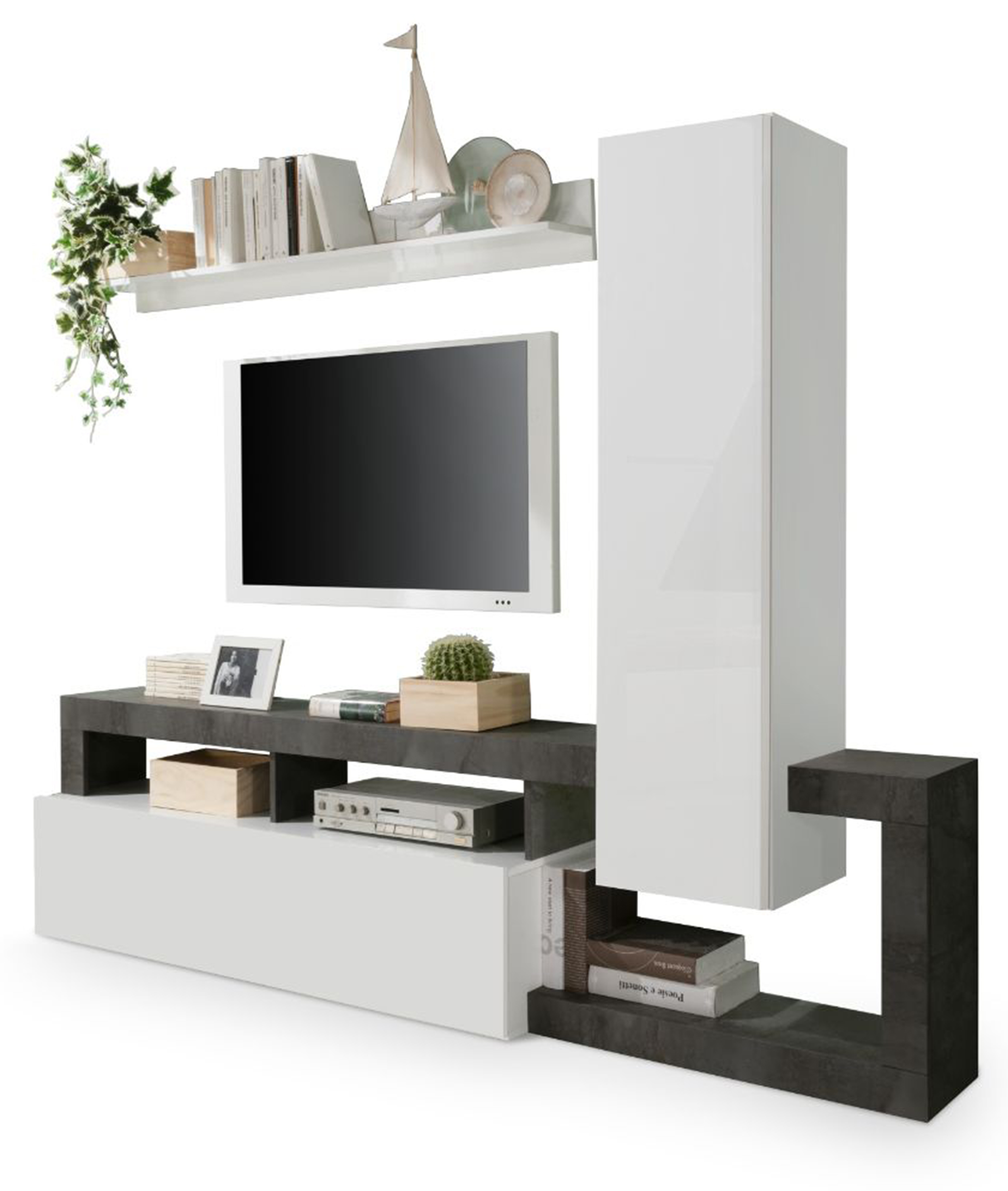 Meblościanka Preepe biała - zdjęcie 1