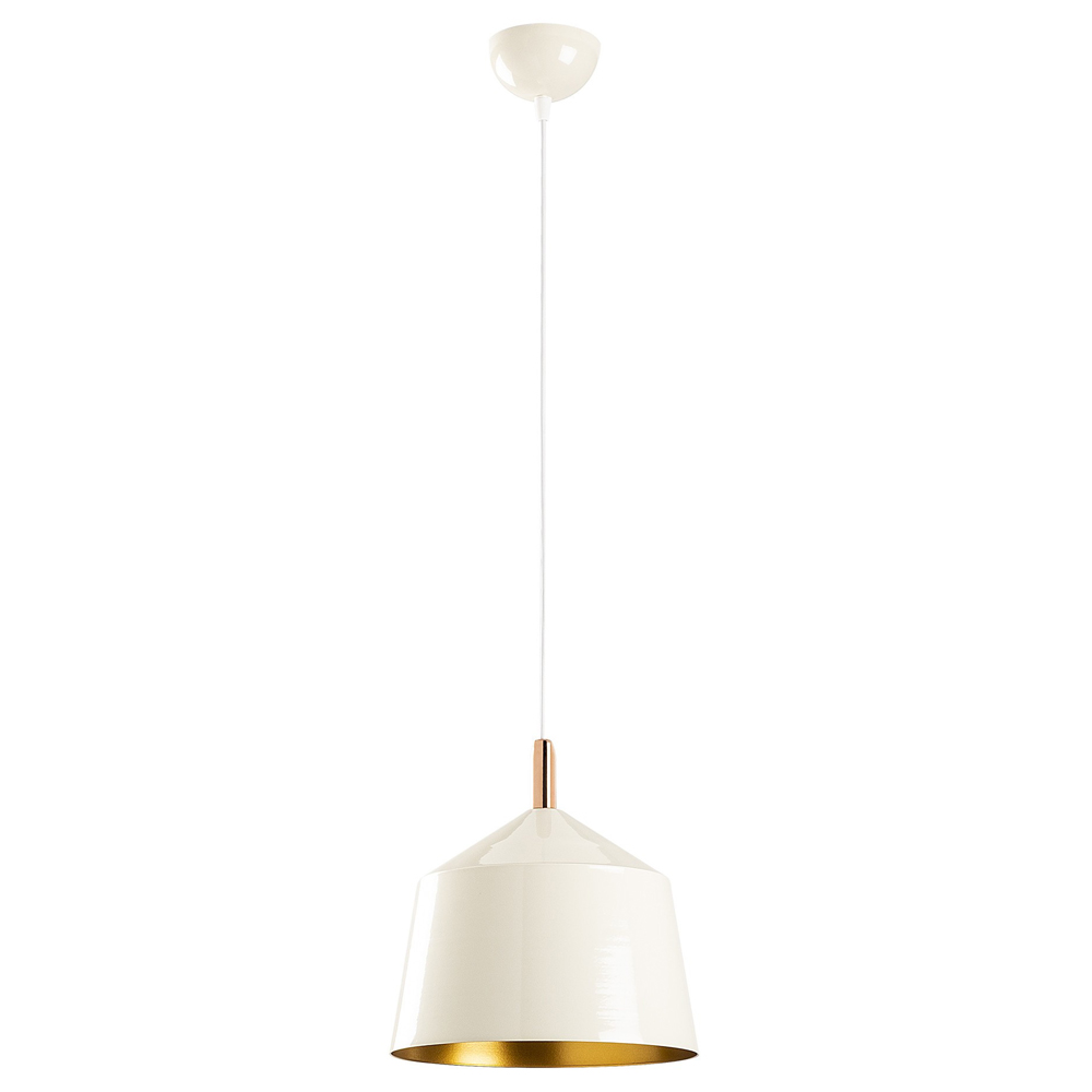 Lampa sufitowa Ardulace średnica 25 cm biała/złota - zdjęcie 1