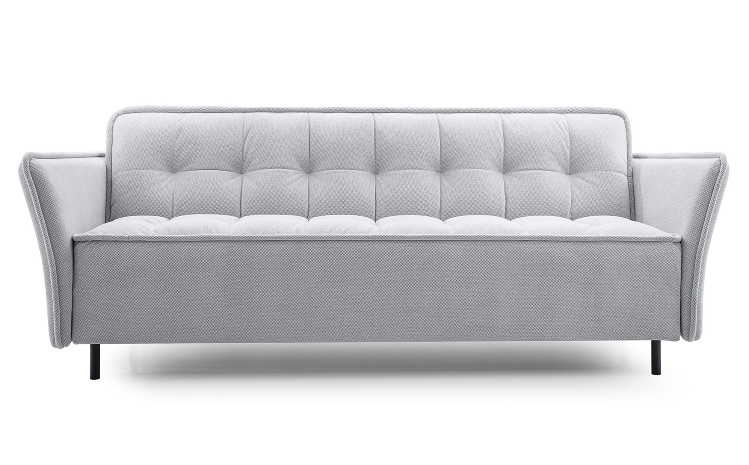 Wersalka rozkładana trzyosobowa Pallaso z pojemnikiem niebieskoszara szenil hydrofobowa - zdjęcie 1