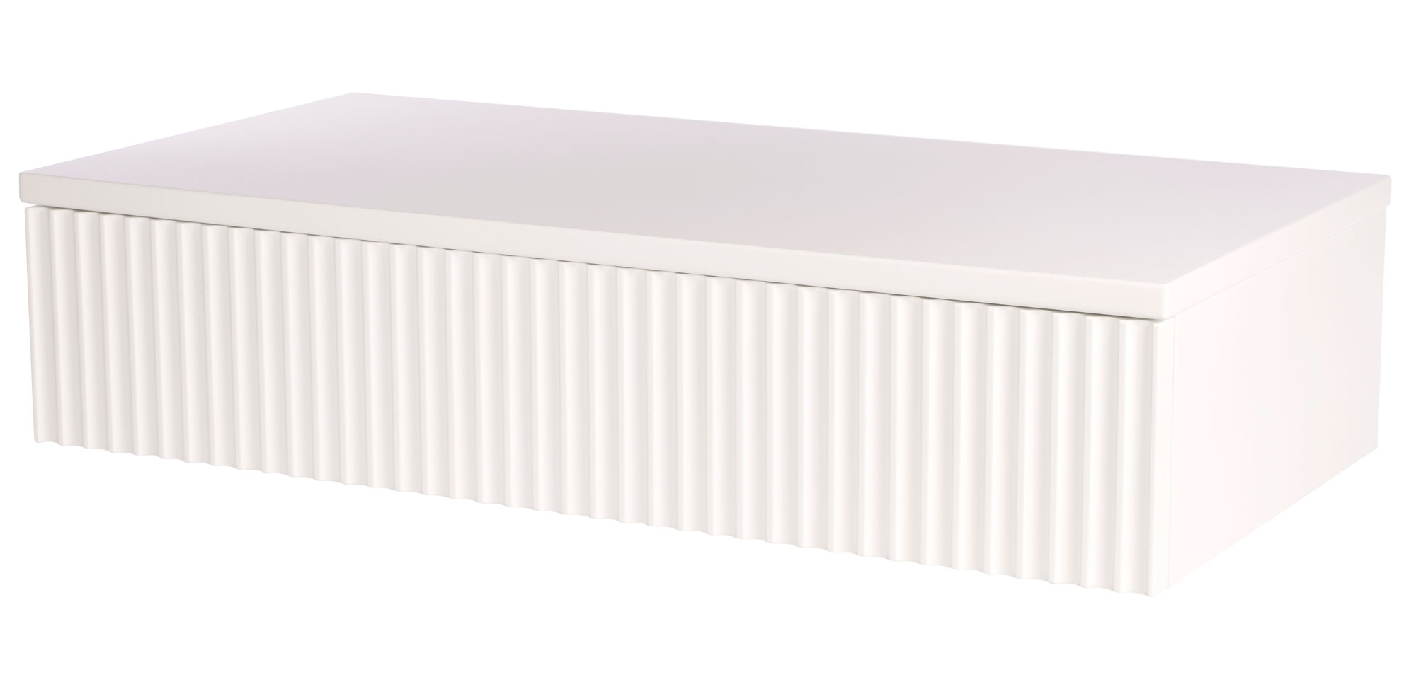 Toaletka Lonidos 70x35 cm wisząca biała lamele - zdjęcie 1