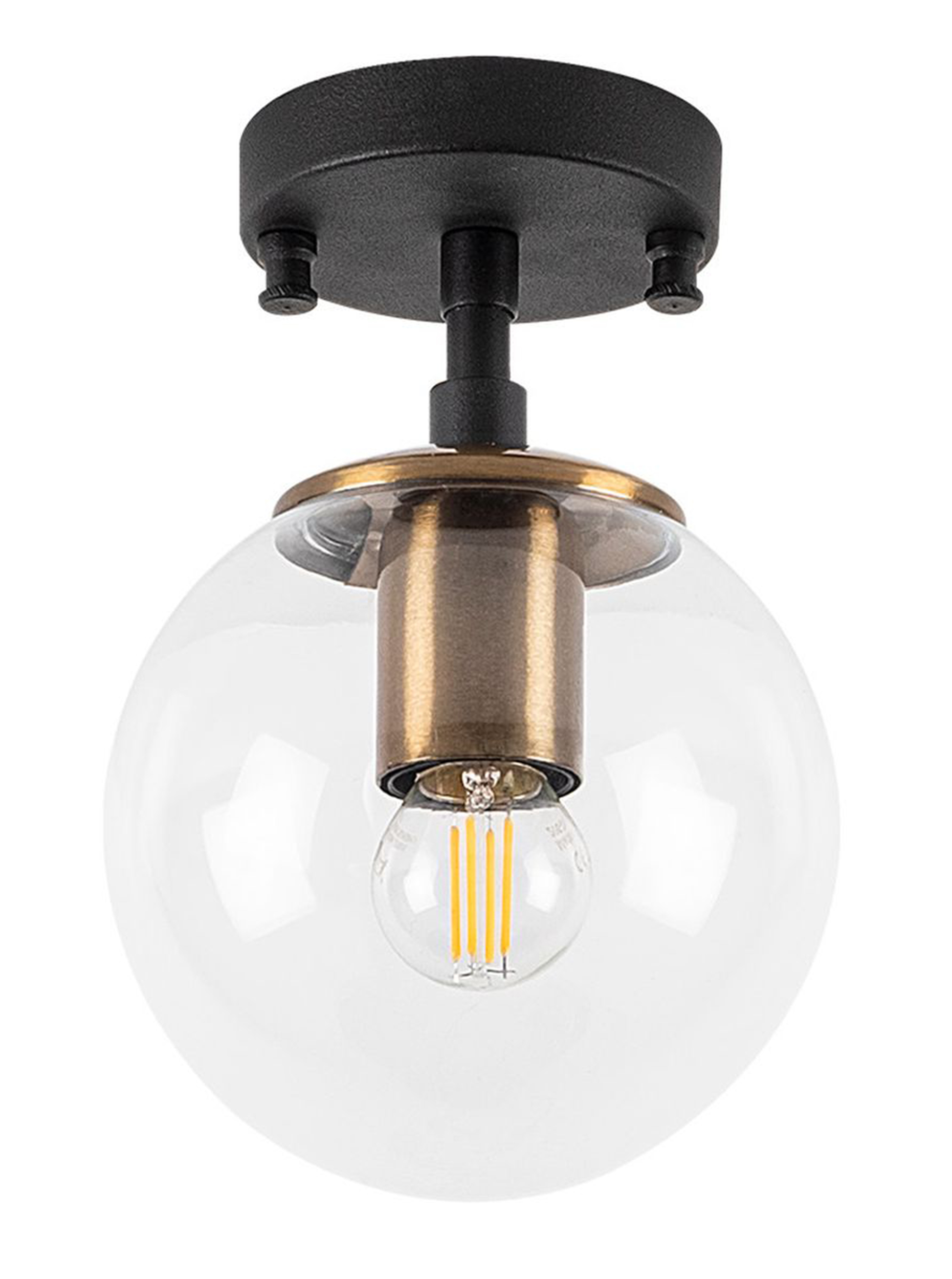 Lampa sufitowa Unchence czarna vintage - zdjęcie 1