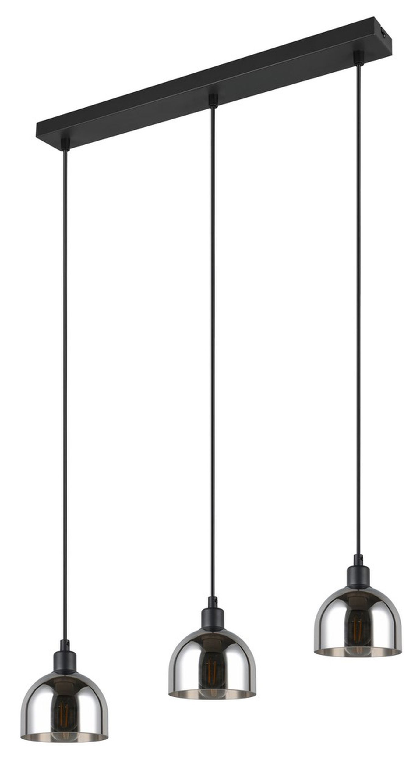 Lampa wisząca Molly x3 czarna - zdjęcie 1