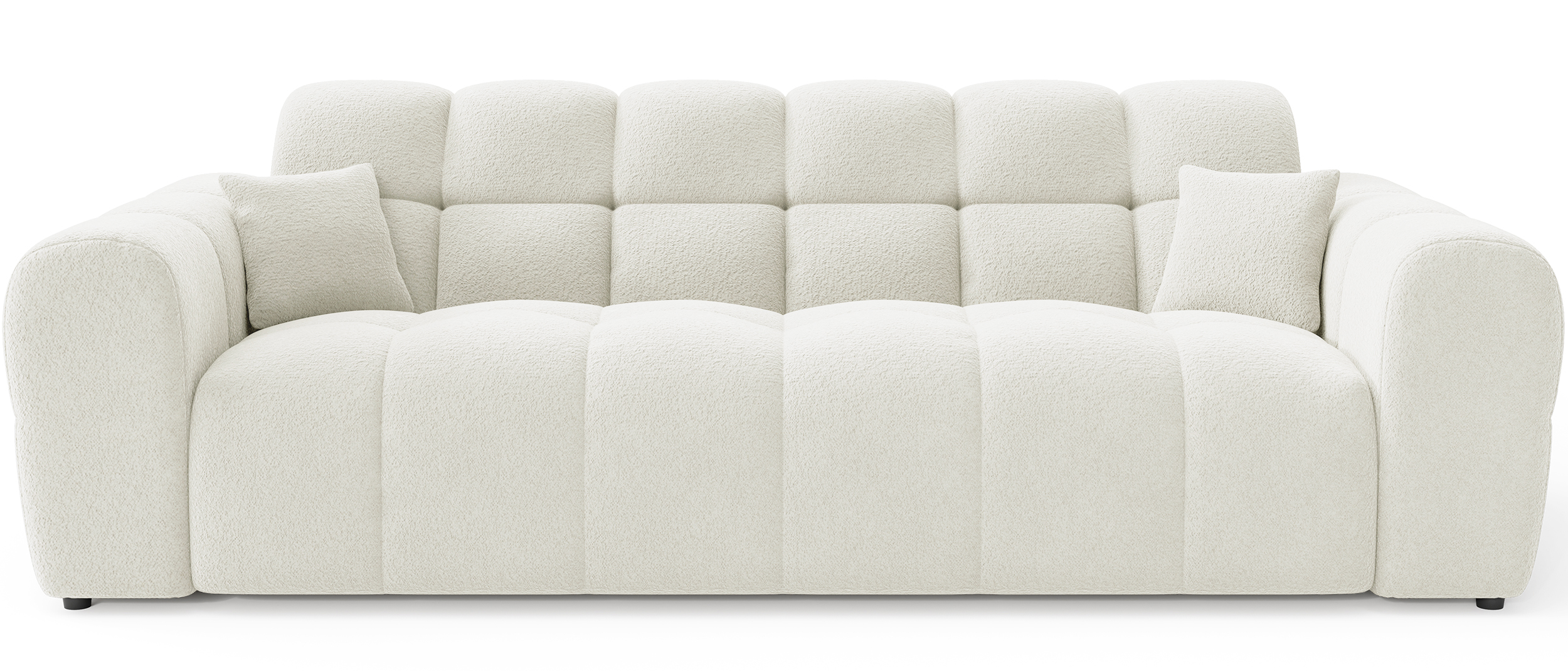 Sofa trzyosobowa Monti kremowa szenil - zdjęcie 1