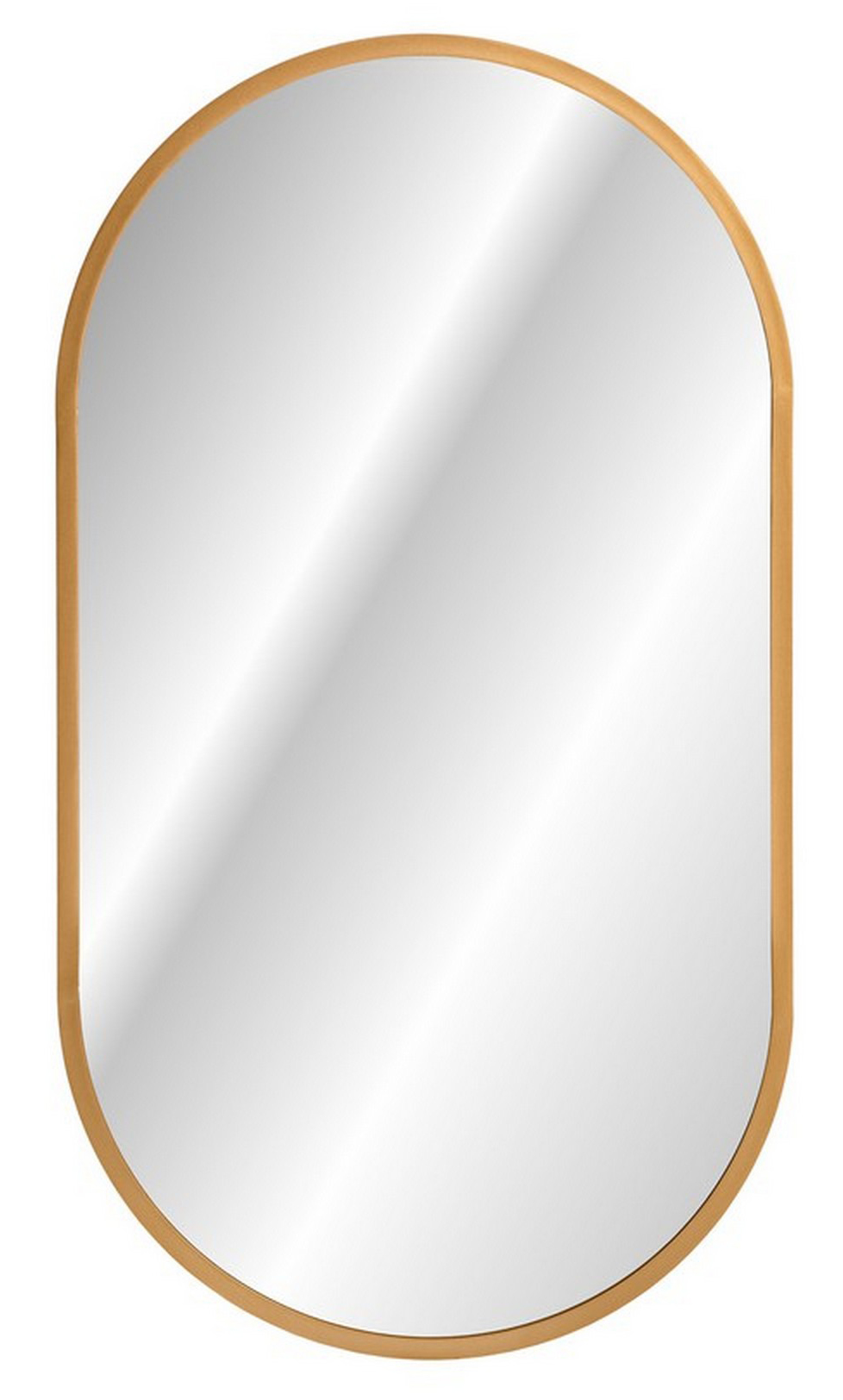 Lustro ścienne Olimmi 50x90 cm złote z oświetleniem - zdjęcie 1