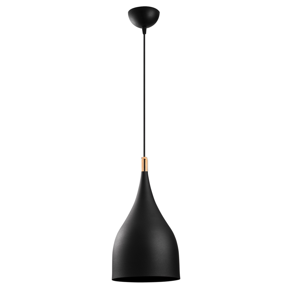 Lampa sufitowa Ardulace średnica 25 cm czarna - zdjęcie 1