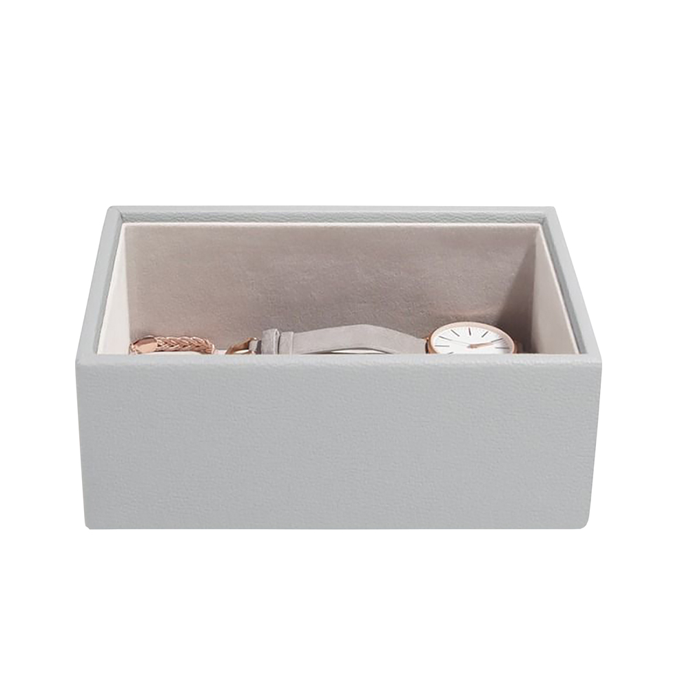 Szkatułka na biżuterię Pebble Mini Watch & Accessory Layer jasnoszara - zdjęcie 1