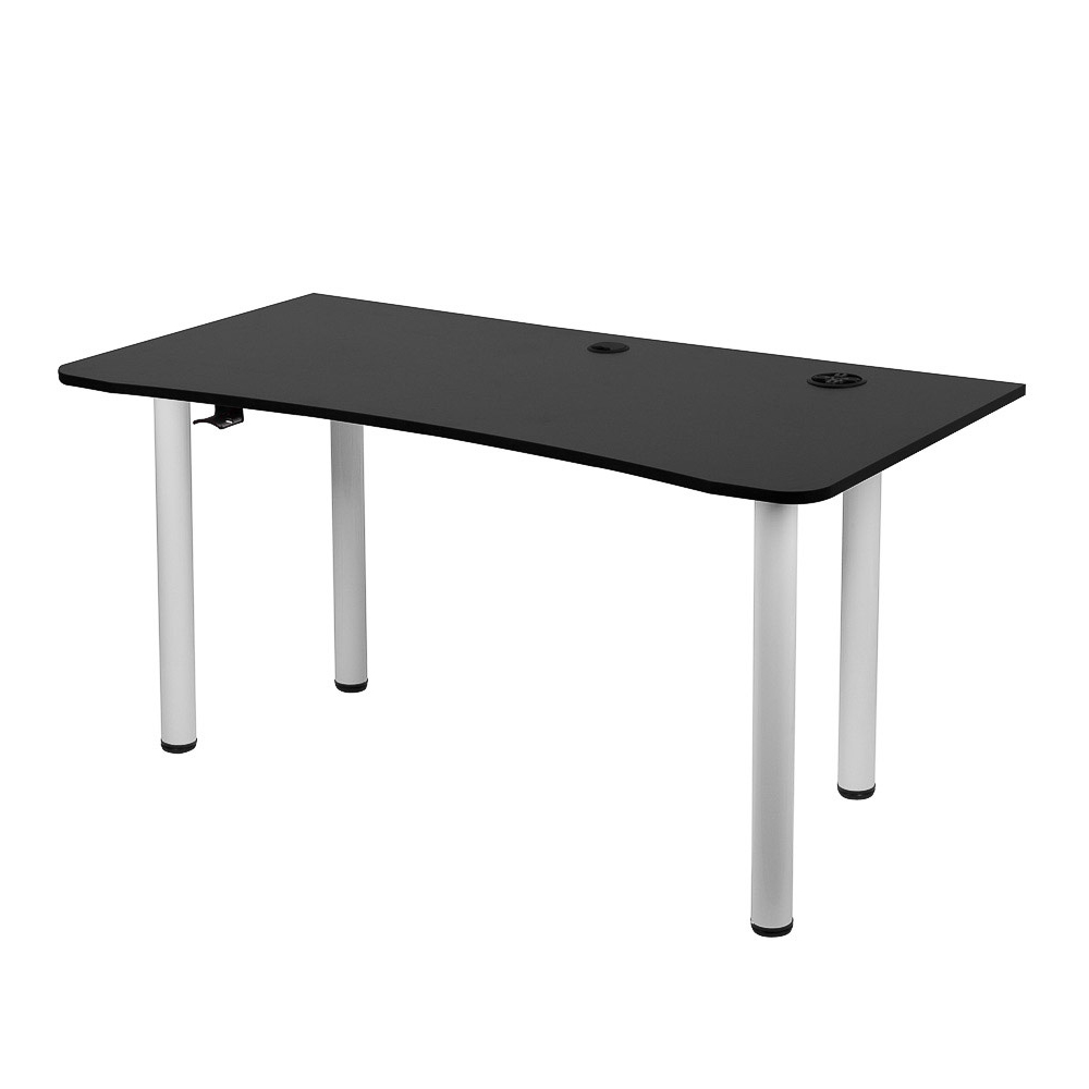 Biurko gamingowe Bazer 138x68 cm czarne - zdjęcie 1