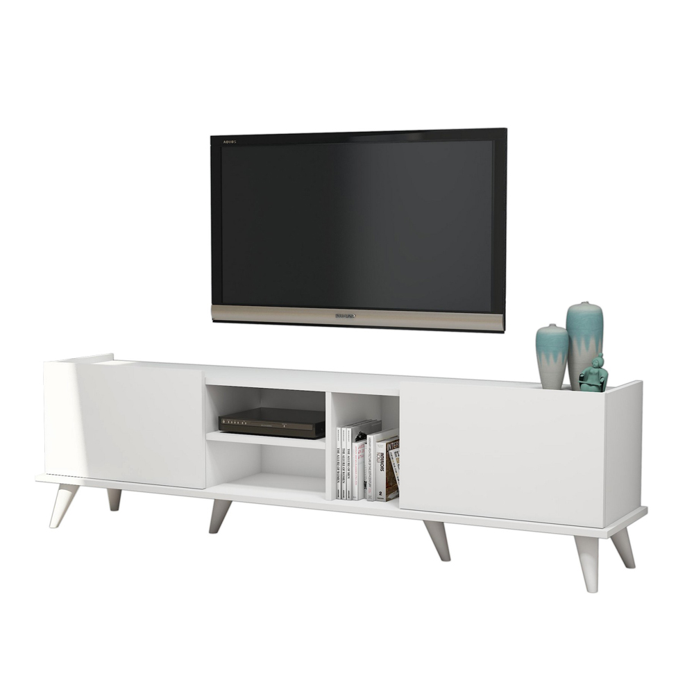 Szafka RTV Eliget 180 cm biała - zdjęcie 1