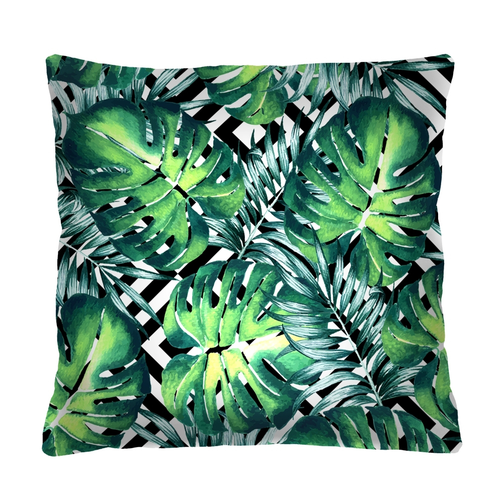 Poduszka dekoracyjna Diecca z motywem liści - zdjęcie 1