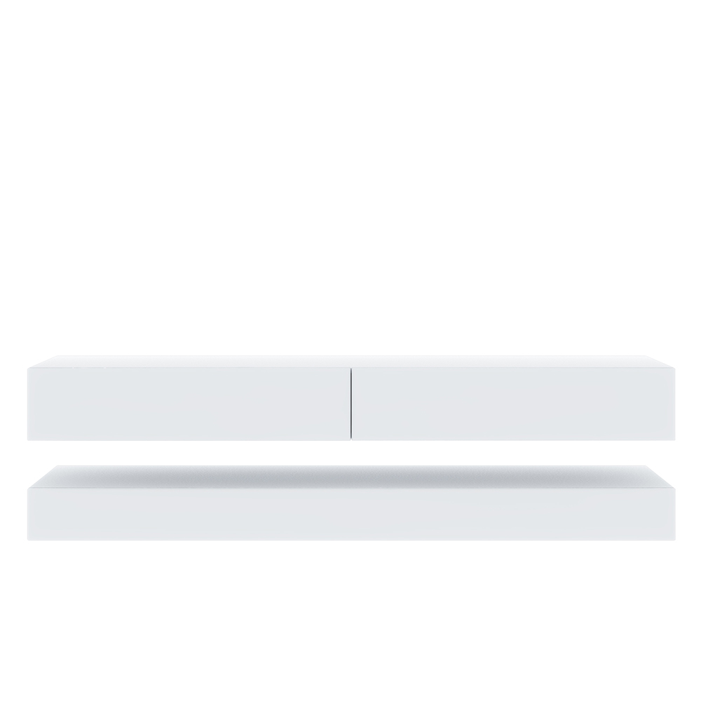 Szafka RTV Hylia biały mat/biały połysk - zdjęcie 1