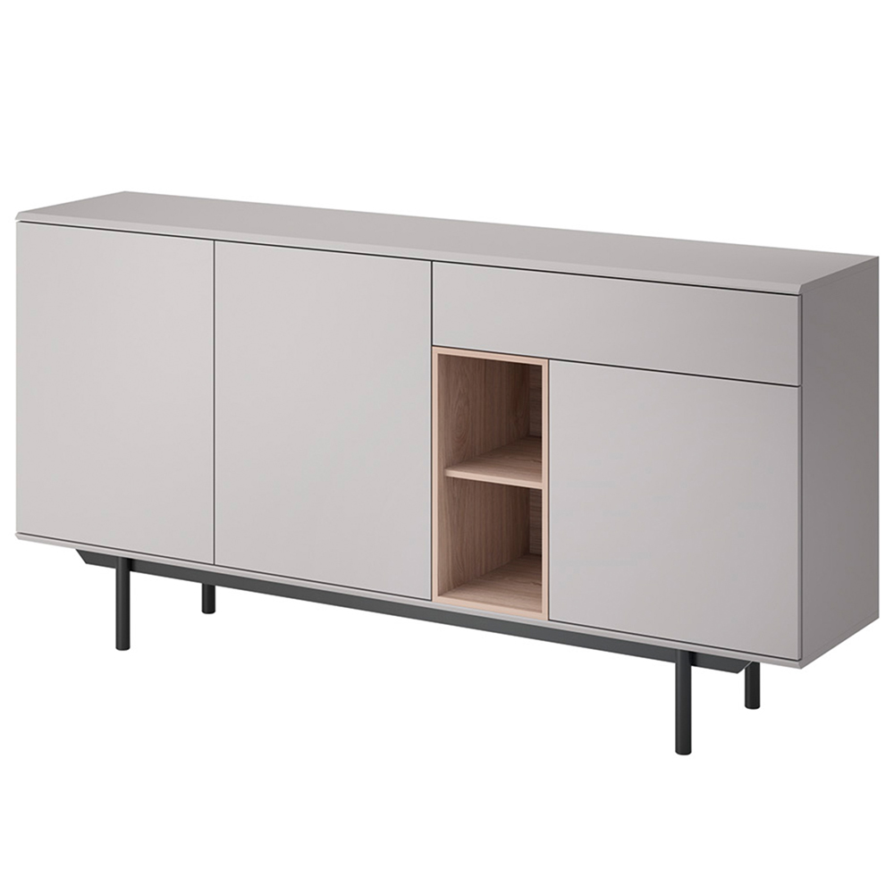 Komoda trzydrzwiowa Kannine z szufladą - zdjęcie 1