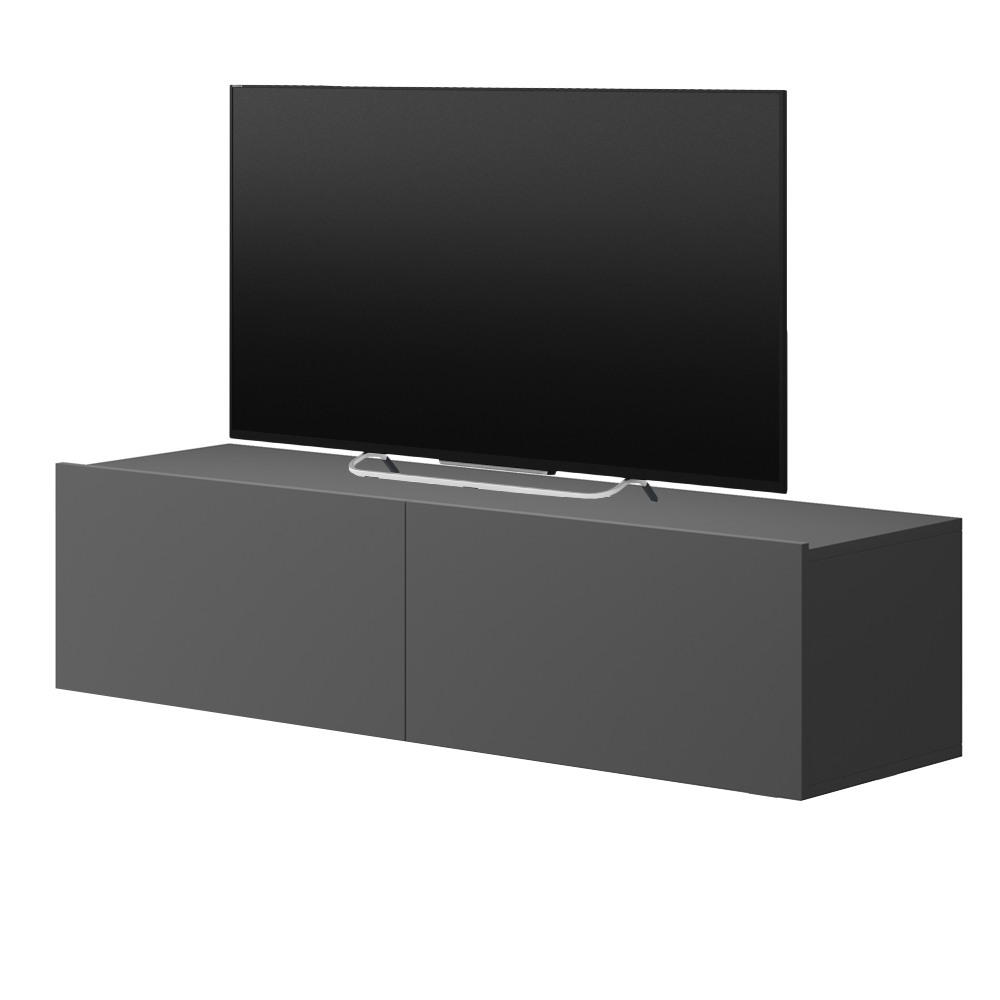 Szafka RTV Bugar 120 cm grafitowa wisząca - zdjęcie 1