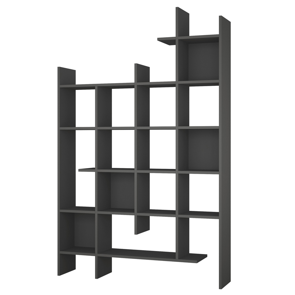 Regał otwarty Karjes niesymetryczny antracytowy - zdjęcie 1