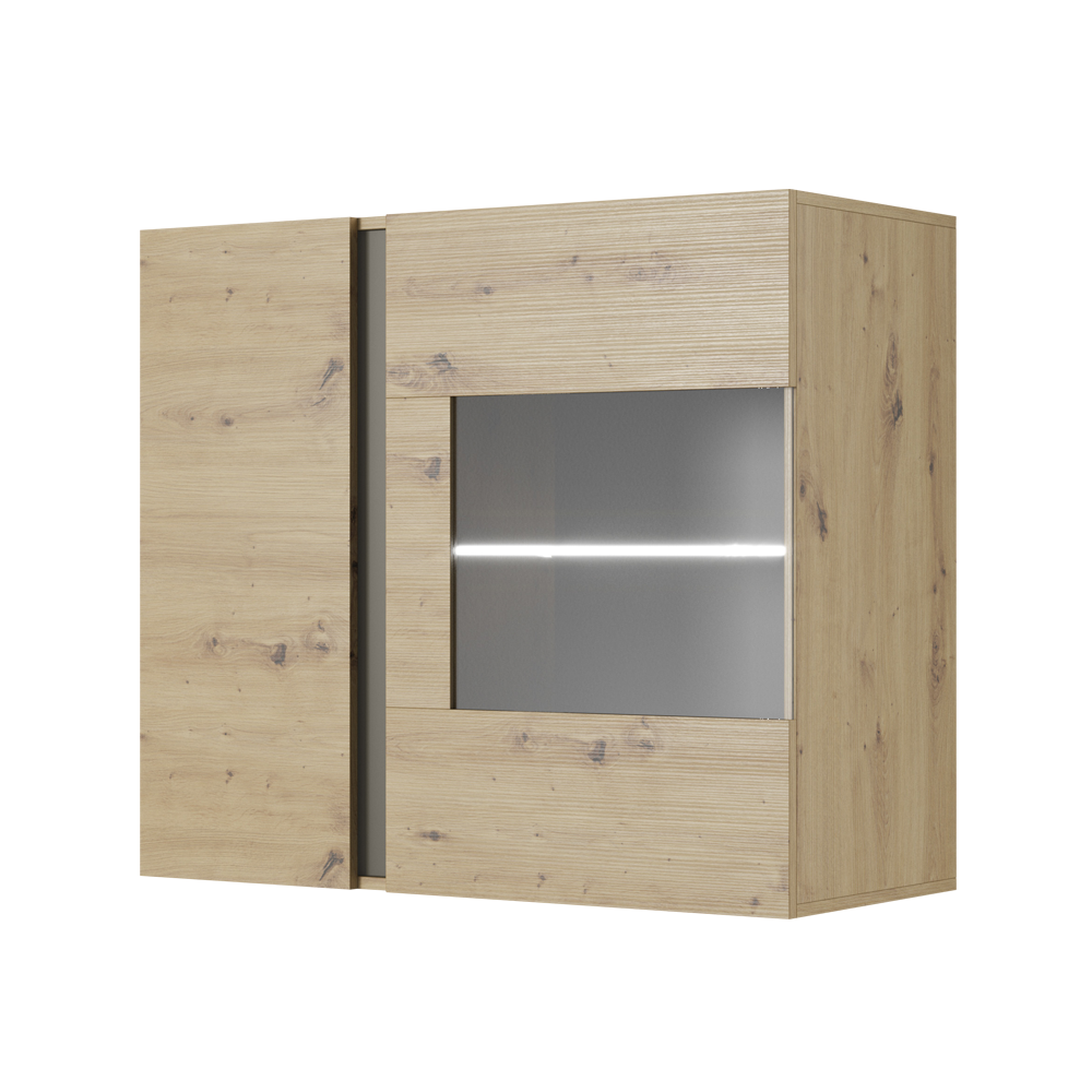 Witryna Skoky wisząca dąb z grafitem - zdjęcie 1