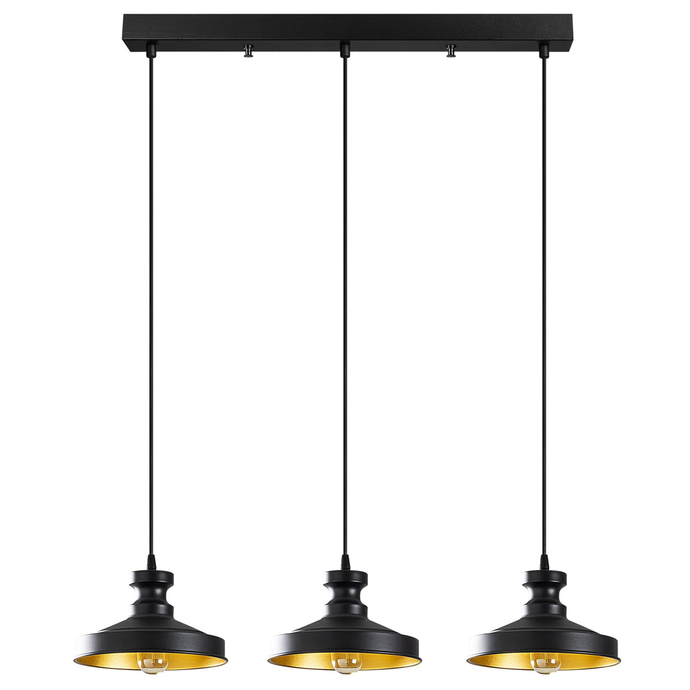 Lampa wisząca Novillian x3 czarna - zdjęcie 1
