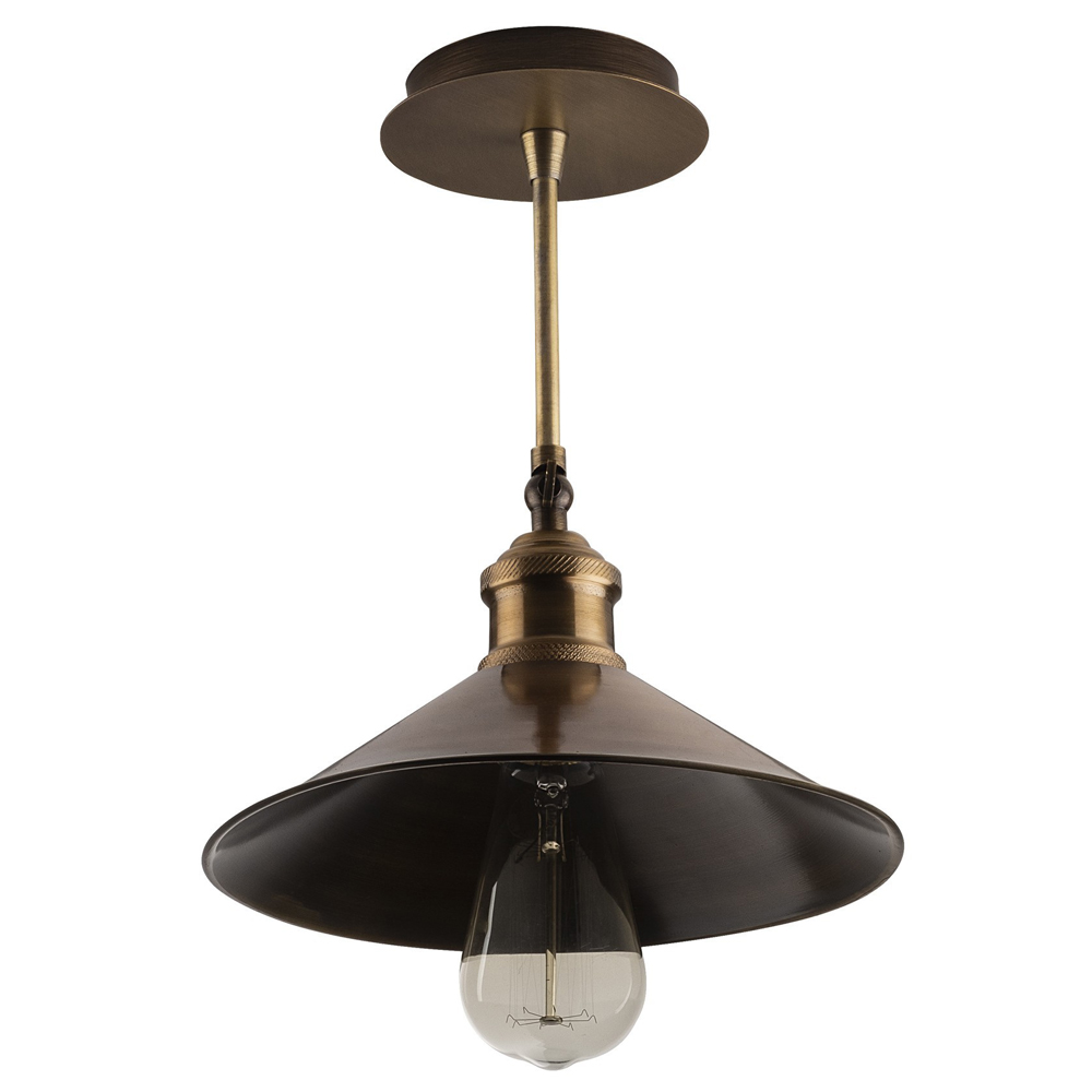 Lampa wisząca Staice kapelusz średnica 24 cm czarna - zdjęcie 1