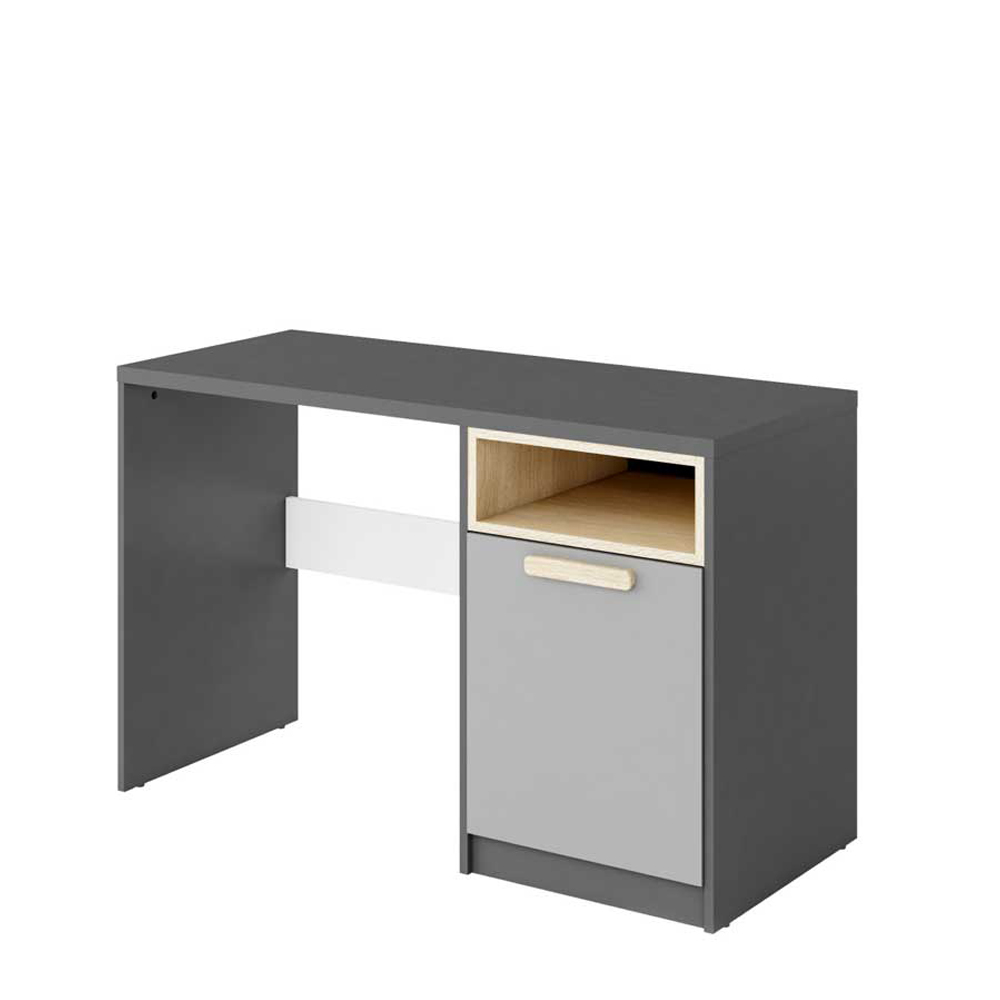 Biurko nowoczesne Pok 120x50 cm z zamykaną szafką - zdjęcie 1
