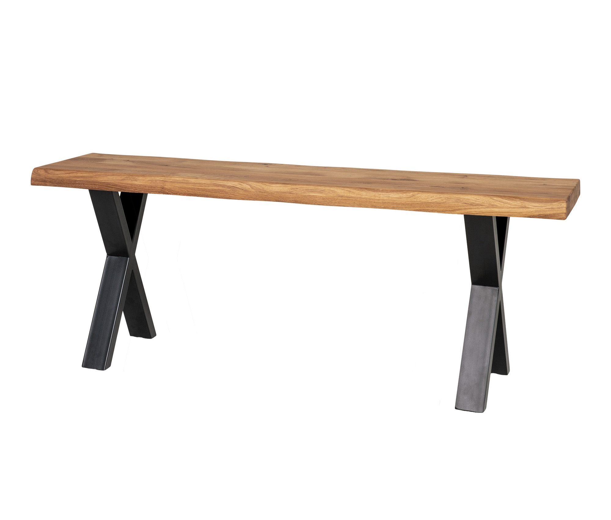 Ławka drewniana Lemucto 120 cm dąb - zdjęcie 1