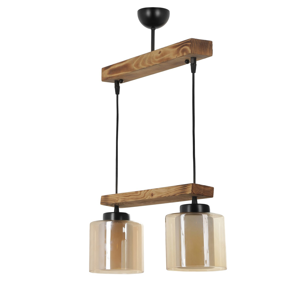 Żyrandol nowoczesny Bluismire x2 okrągły - zdjęcie 1