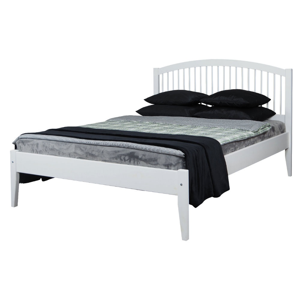 Łóżko drewniane Difisella białe - zdjęcie 1