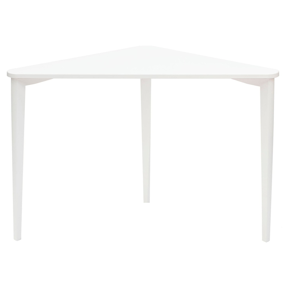 Biurko narożne Naja 114x85 cm biała podstawa Biały - zdjęcie 11