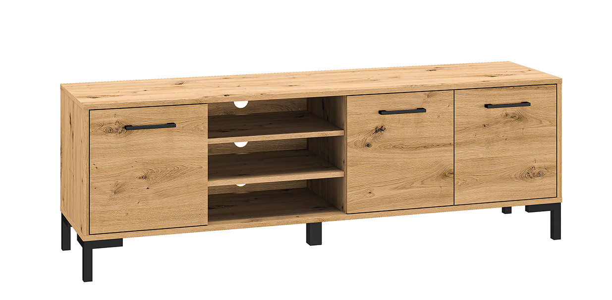 Szafka RTV Ballarti 155 cm Dąb artisan - zdjęcie 1