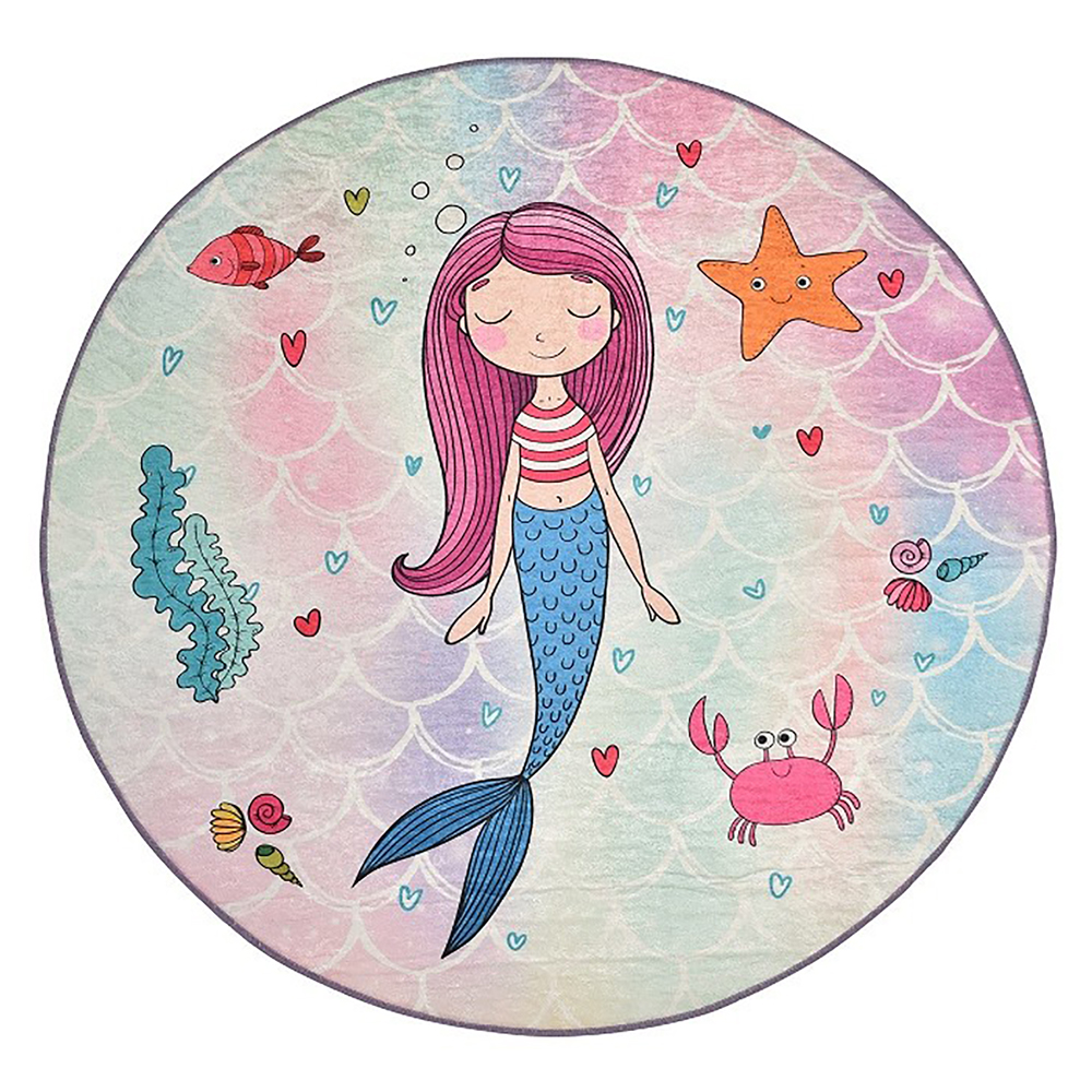 Dywan do pokoju dziecięcego Dinkley Syrenka średnica 200 cm - zdjęcie 1