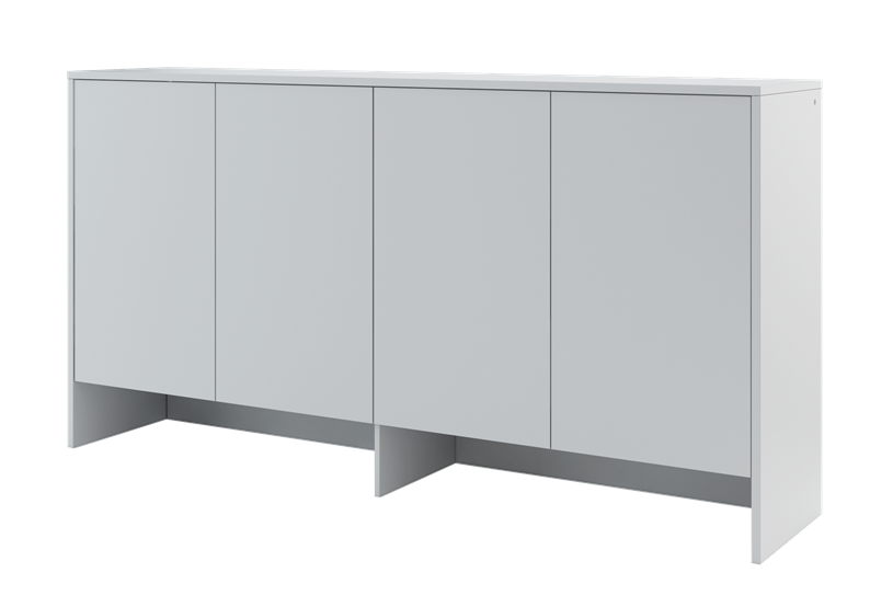 Nadstawka Bed Concept z czterema zamykanymi szafkami 110 cm Szary - zdjęcie 1