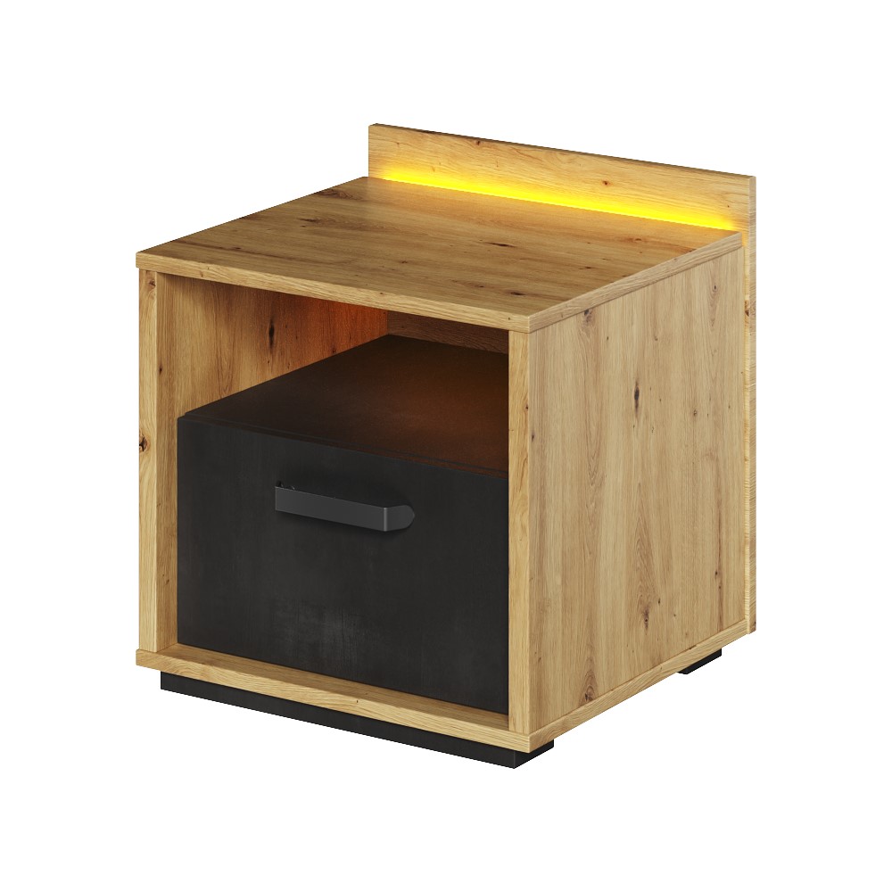 Szafka nocna Qubic dąb artisan - zdjęcie 1