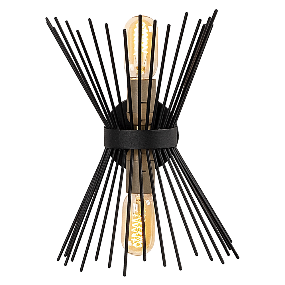 Lampa ścienna nowoczesna Baruch czarna - zdjęcie 1